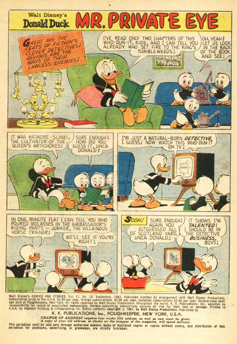 Walt Disney's Comics and Stories issue 252 - Page 3