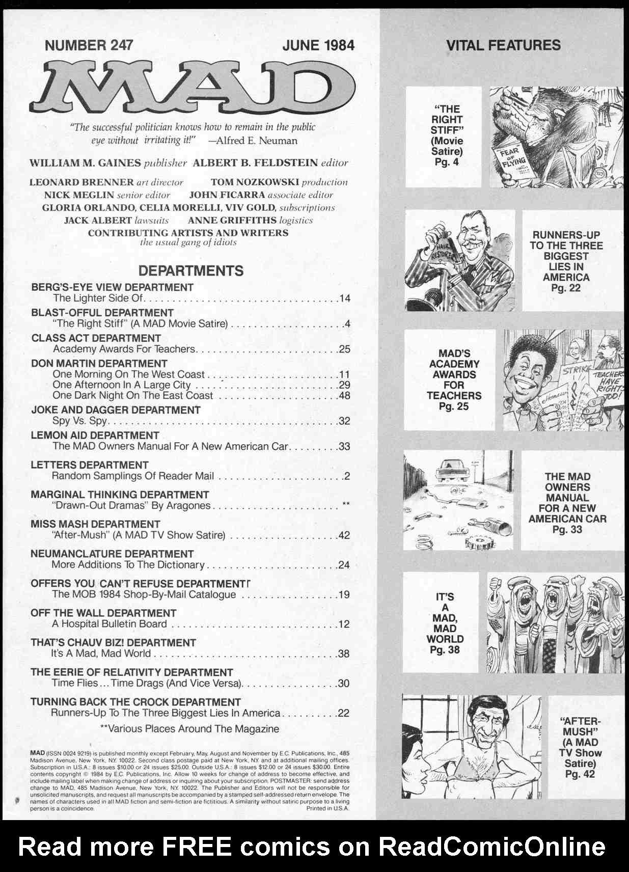 Read online MAD comic -  Issue #247 - 3