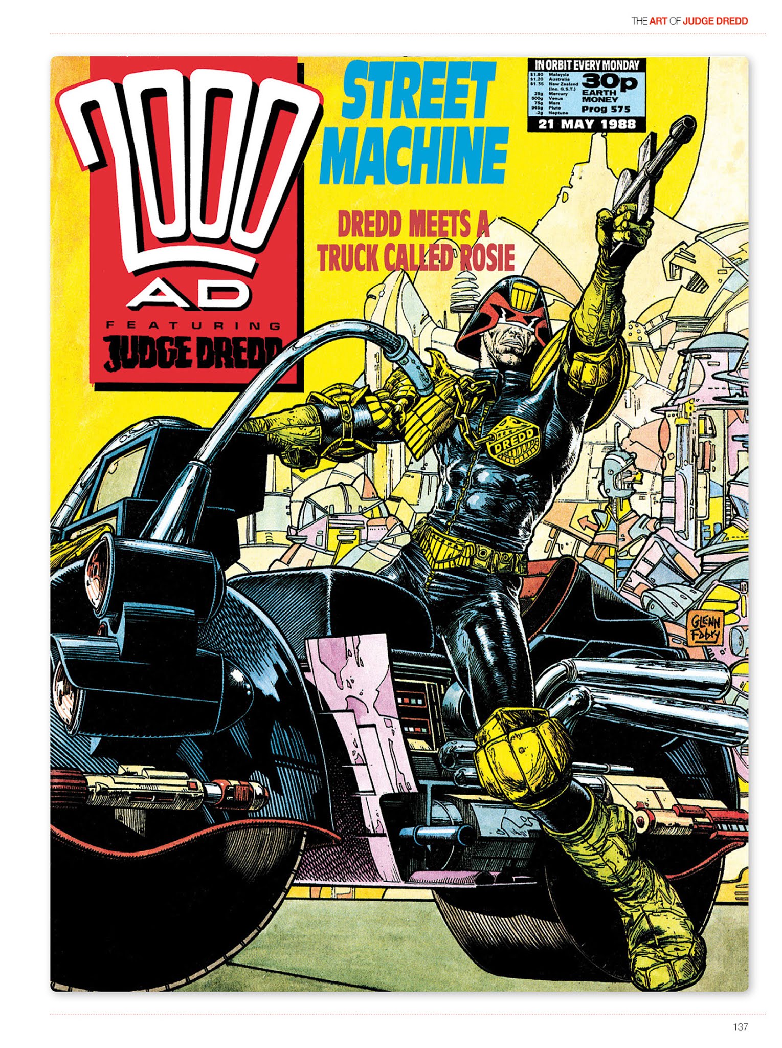 Read online The Art of Judge Dredd: Featuring 35 Years of Zarjaz Covers comic -  Issue # TPB (Part 2) - 46