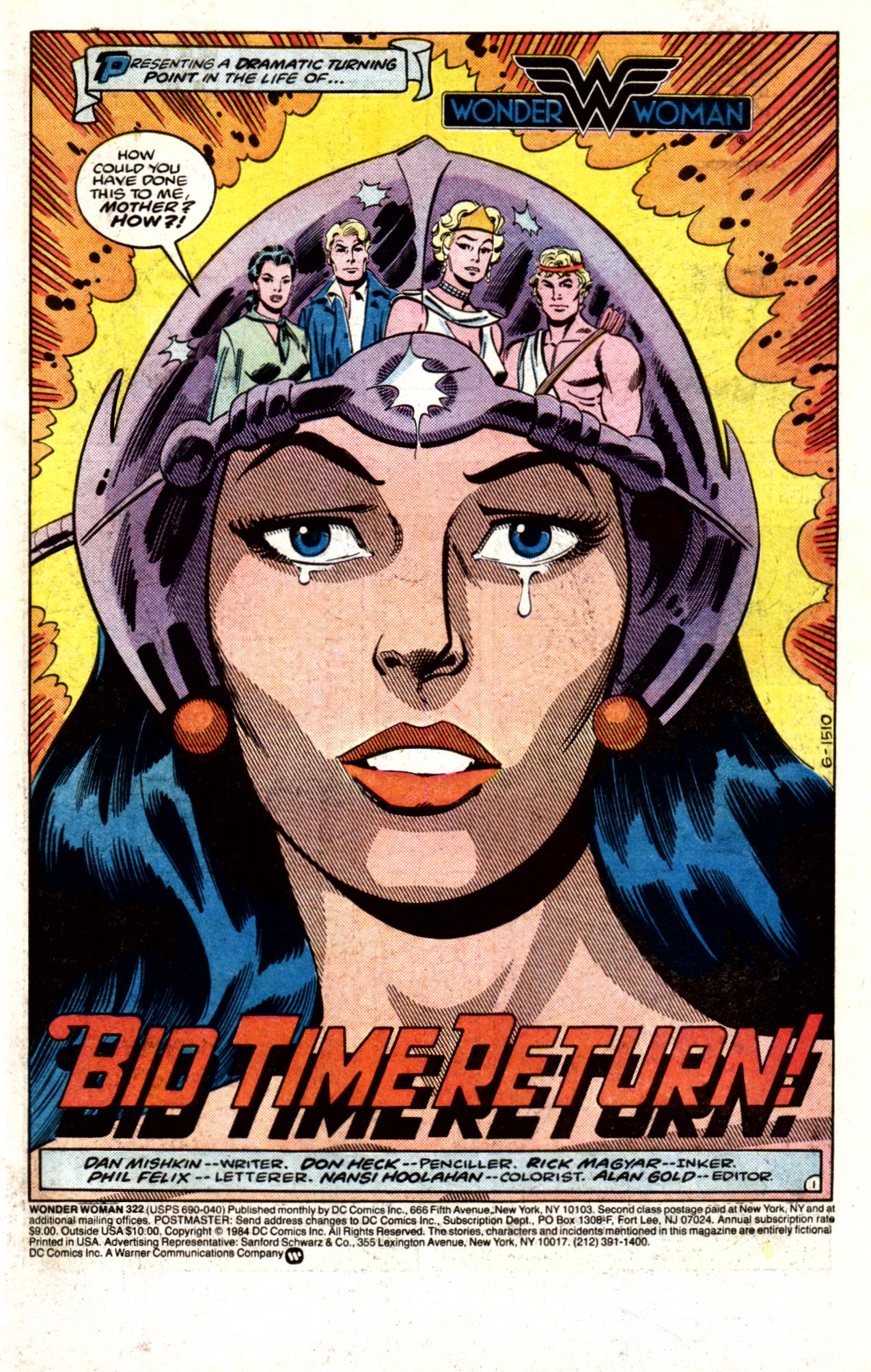Read online Wonder Woman (1942) comic -  Issue #322 - 2