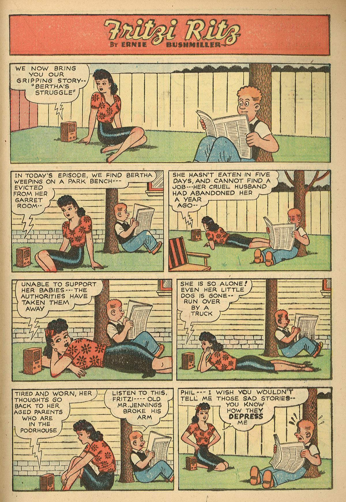Read online Fritzi Ritz (1948) comic -  Issue #3 - 21