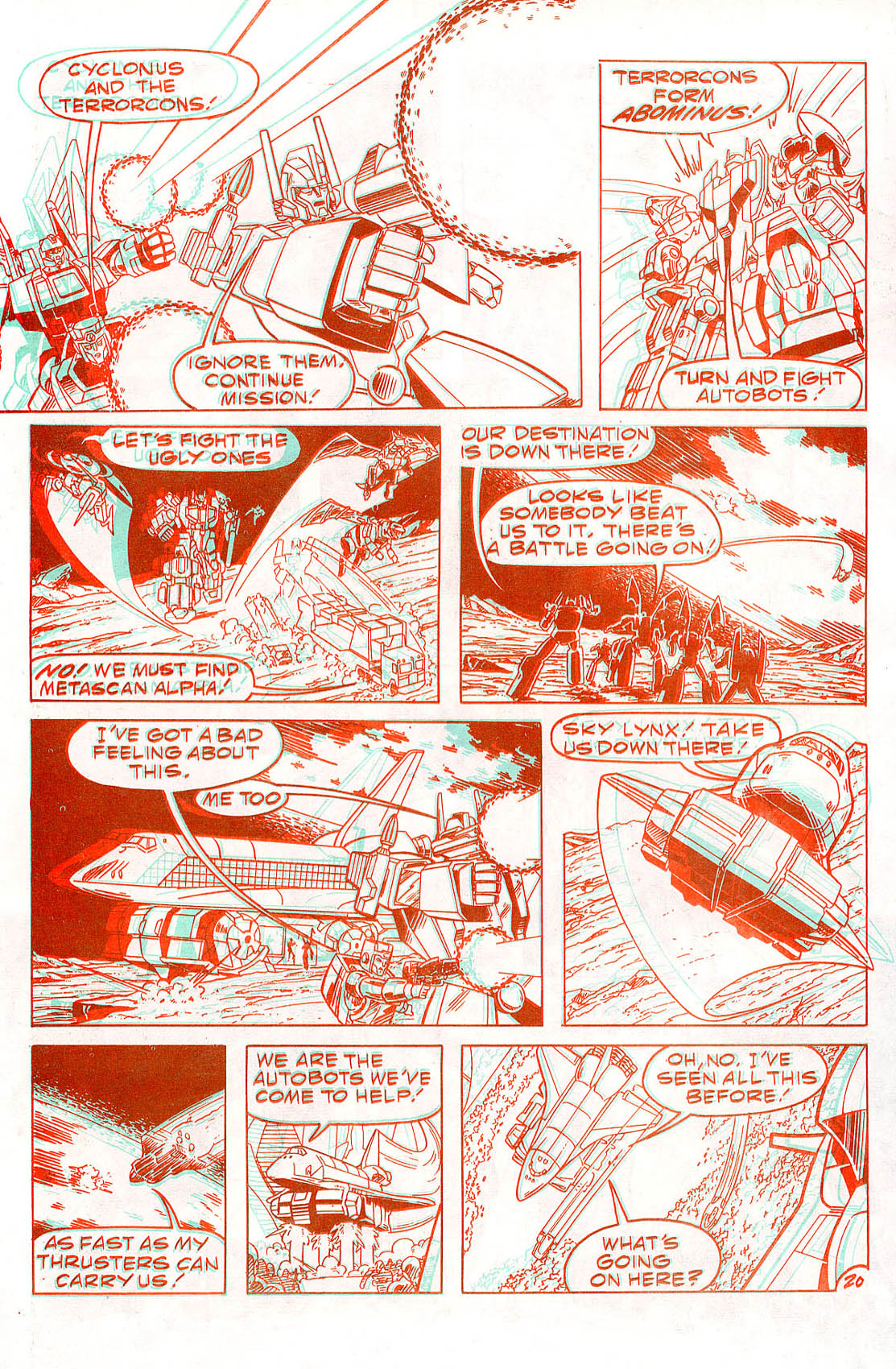 Read online The Transformers in 3-D comic -  Issue #3 - 21