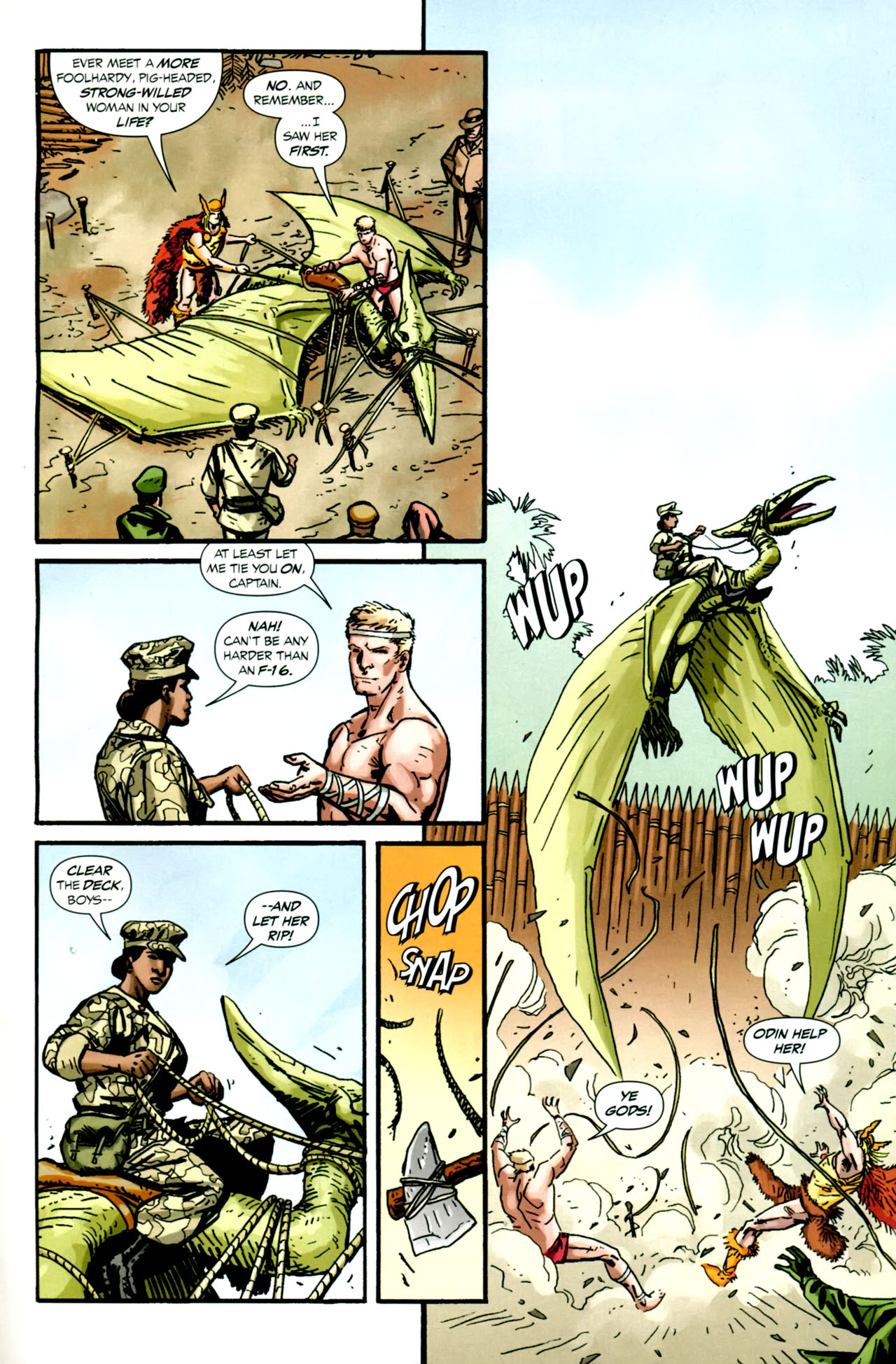 Read online The War That Time Forgot comic -  Issue #9 - 16