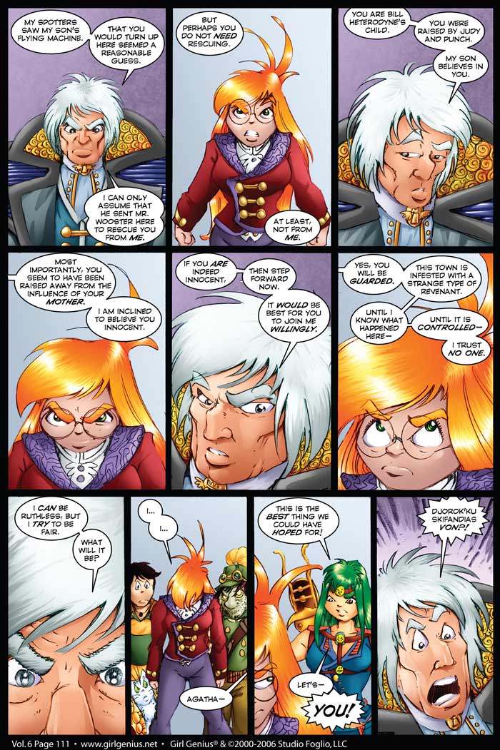 Read online Girl Genius (2002) comic -  Issue #6 - 112