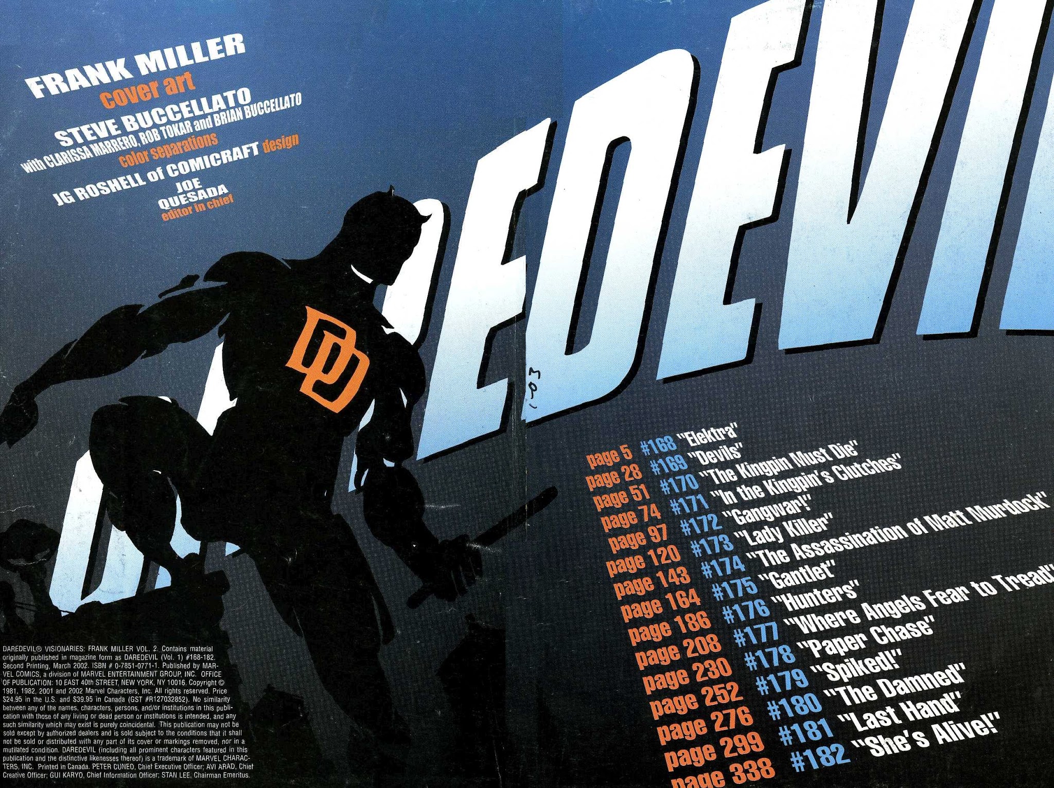 Read online Daredevil Visionaries: Frank Miller comic -  Issue # TPB 2 - 2