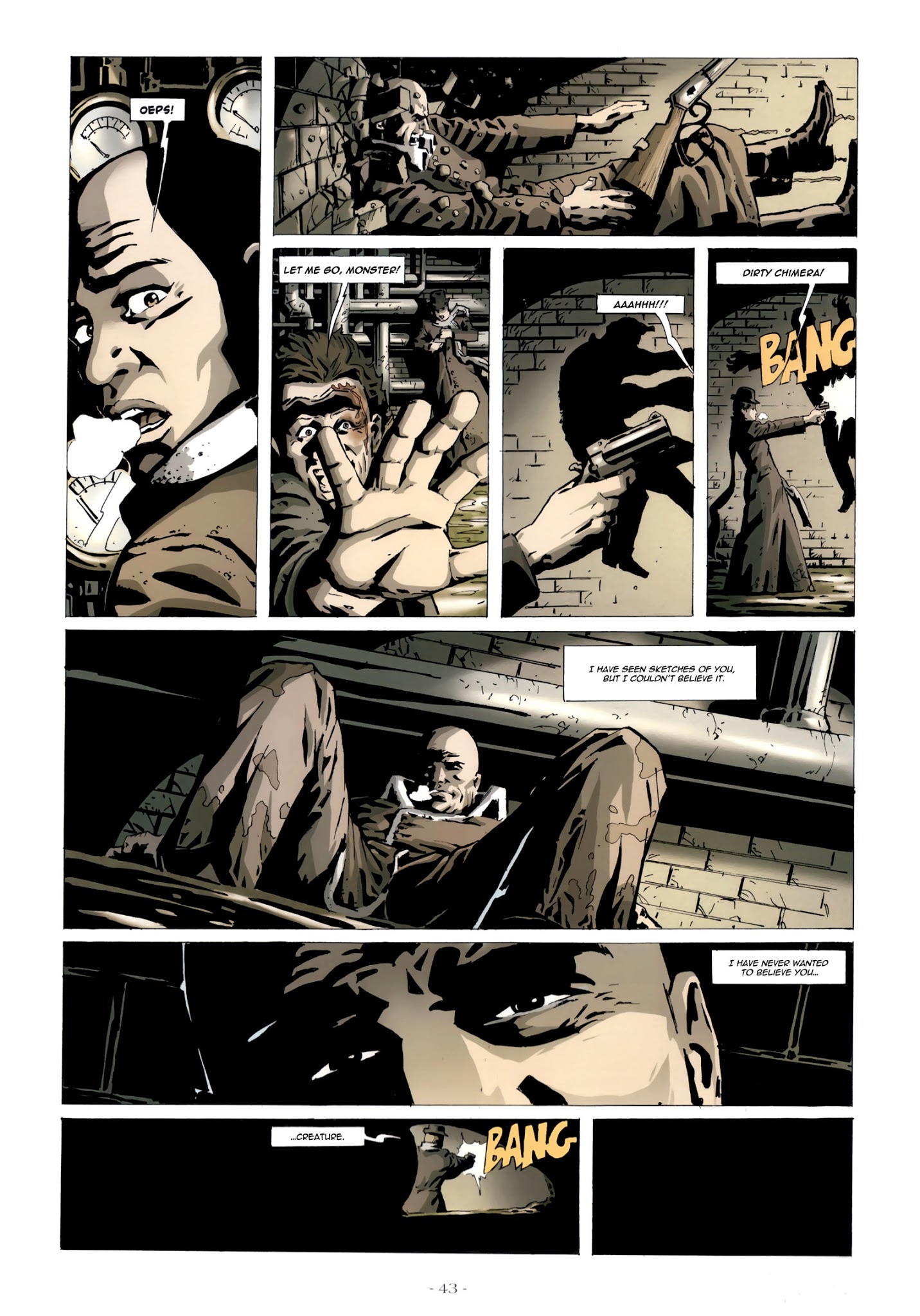 Read online Mister Hyde contre Frankenstein comic -  Issue #1 - 44