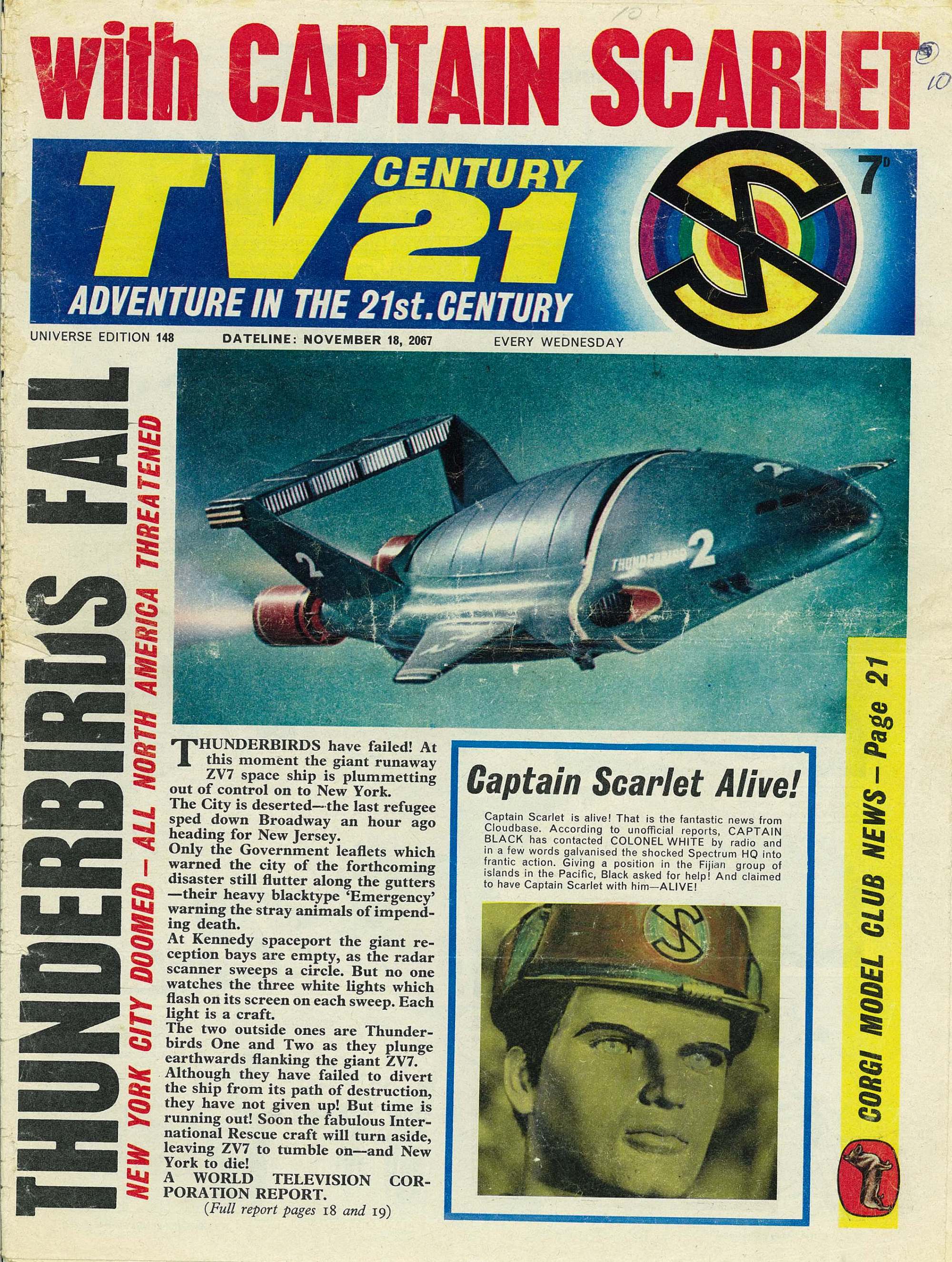 Read online TV Century 21 (TV 21) comic -  Issue #148 - 1