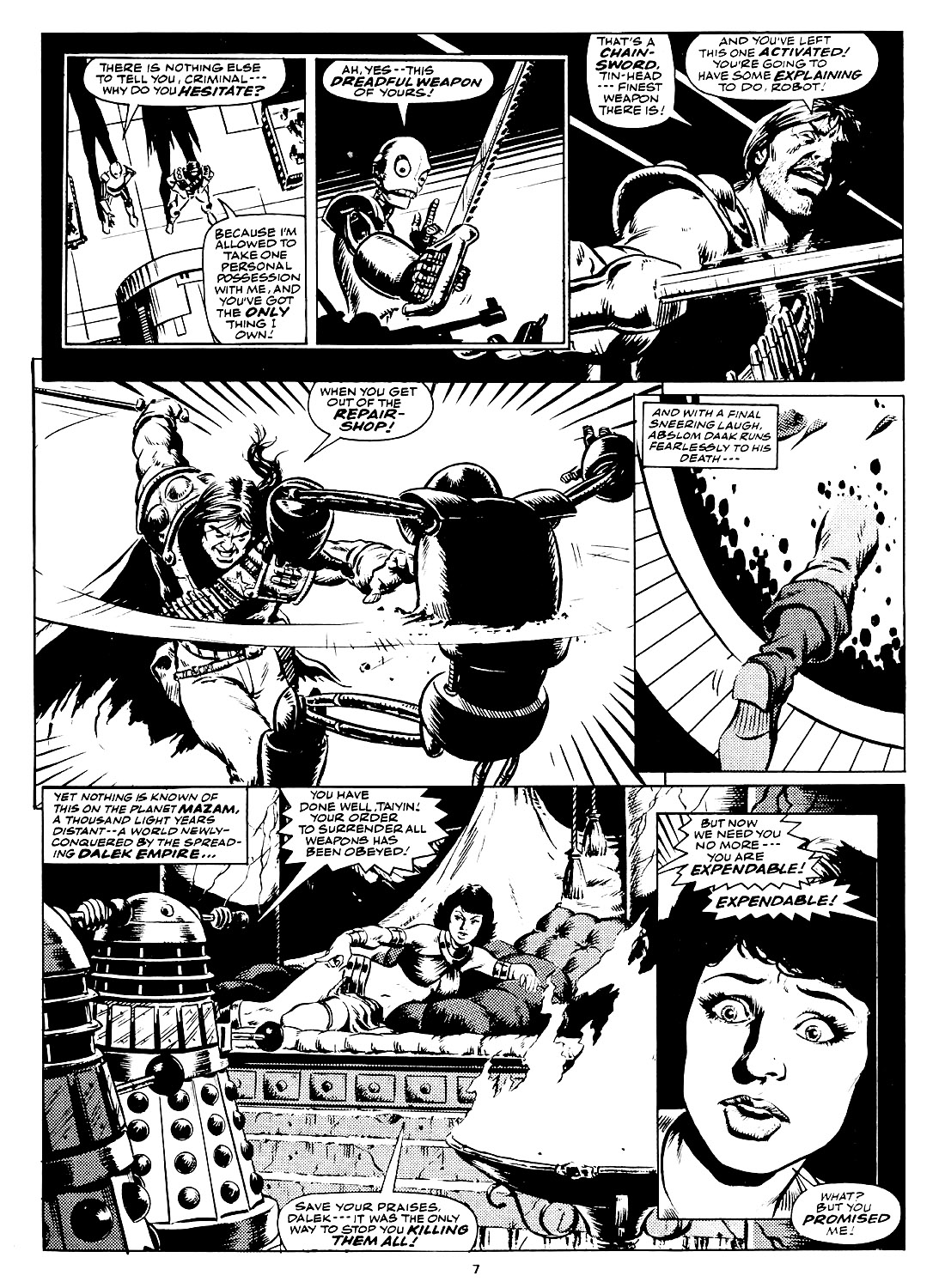 Read online Marvel Graphic Novel comic -  Issue #4 Abslom Daak, Dalek Killer - 7