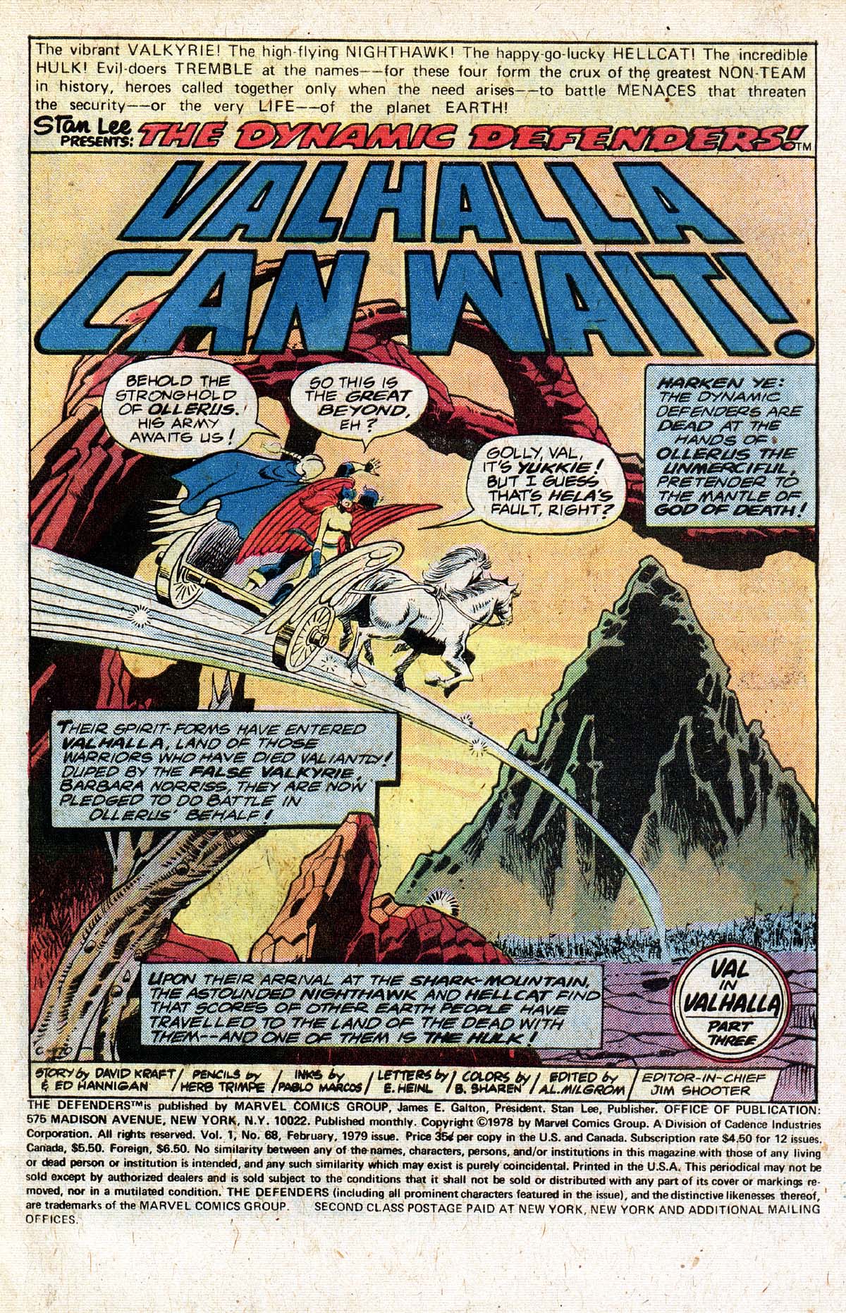 Read online The Defenders (1972) comic -  Issue #68 - 2