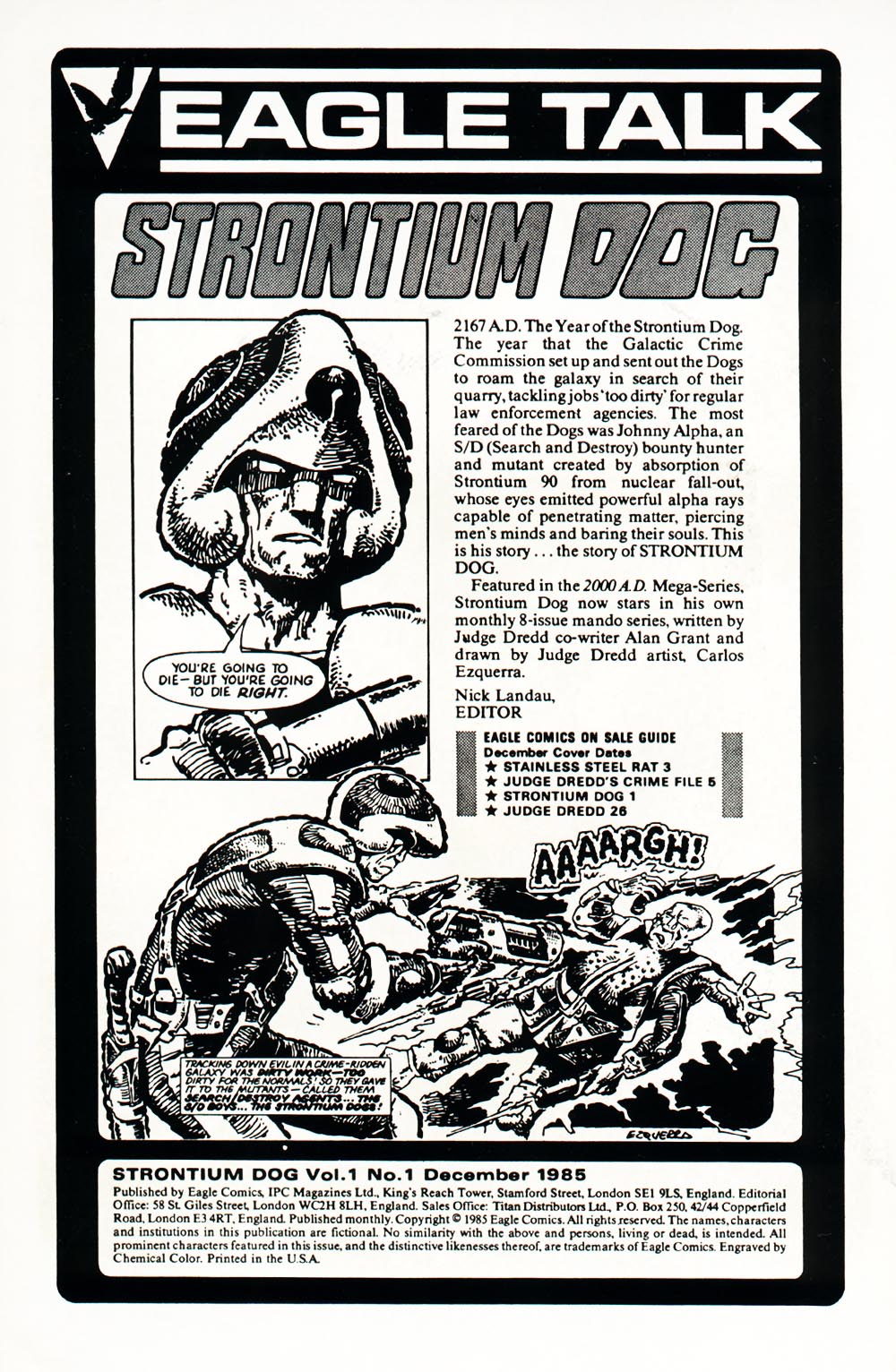 Read online Strontium Dog (1985) comic -  Issue #1 - 2