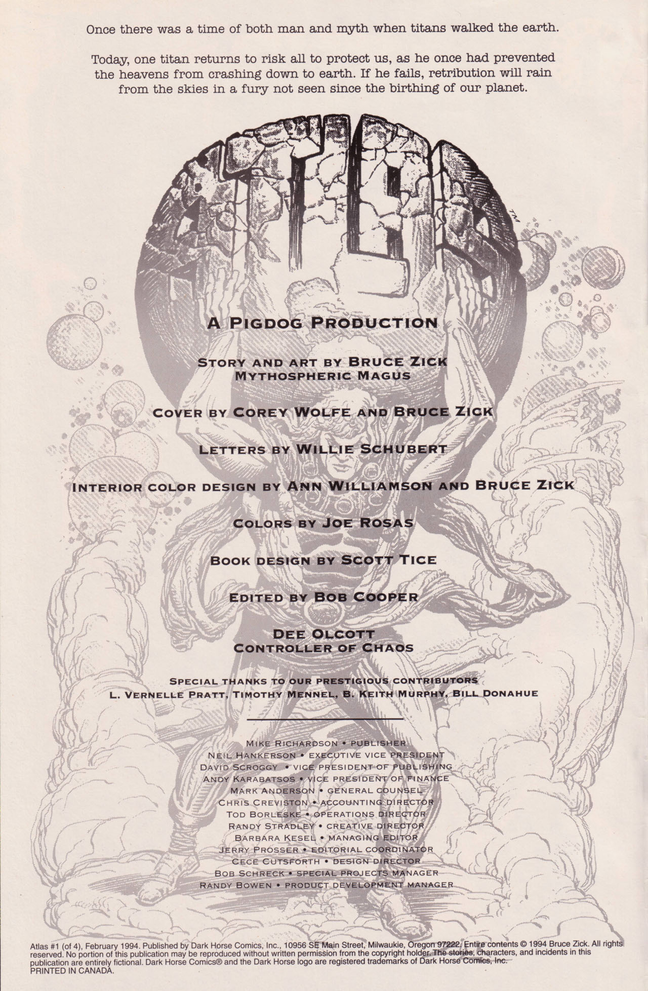 Read online Atlas (1994) comic -  Issue #1 - 2