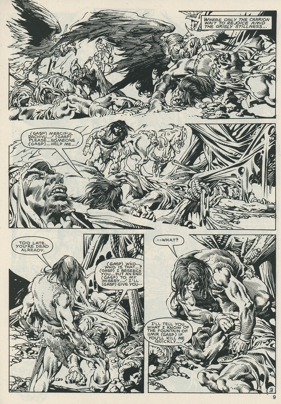 Read online The Savage Sword Of Conan comic -  Issue #121 - 9