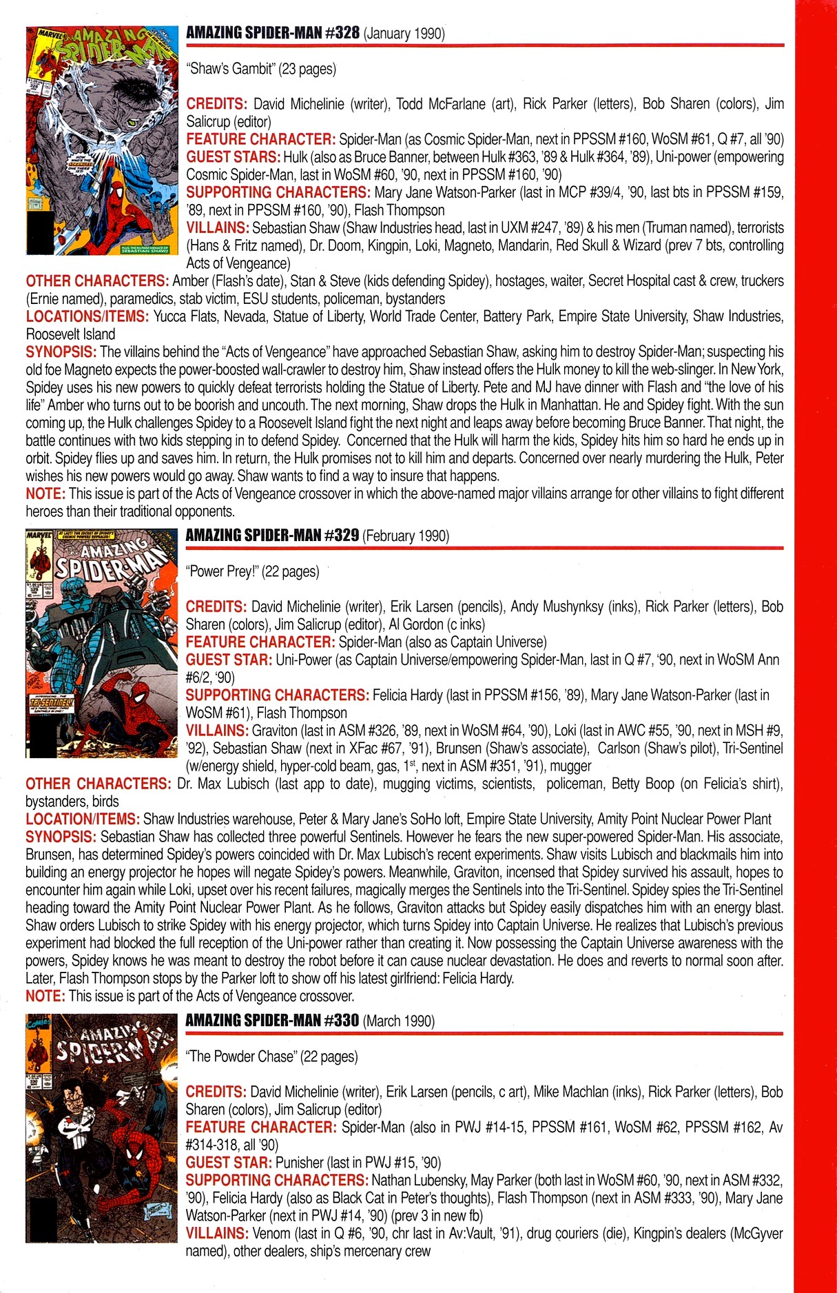 Read online Official Index to the Marvel Universe comic -  Issue #8 - 3