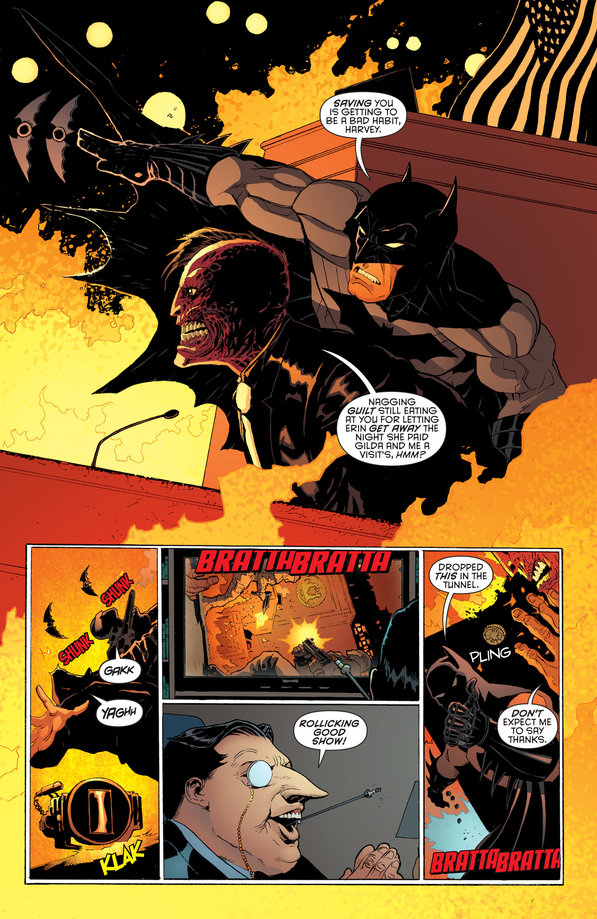 Read online Batman and Robin (2011) comic -  Issue #28 - Batman and Two-Face - 6