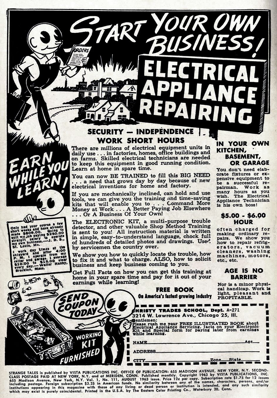 Read online Strange Tales (1951) comic -  Issue #111 - 2