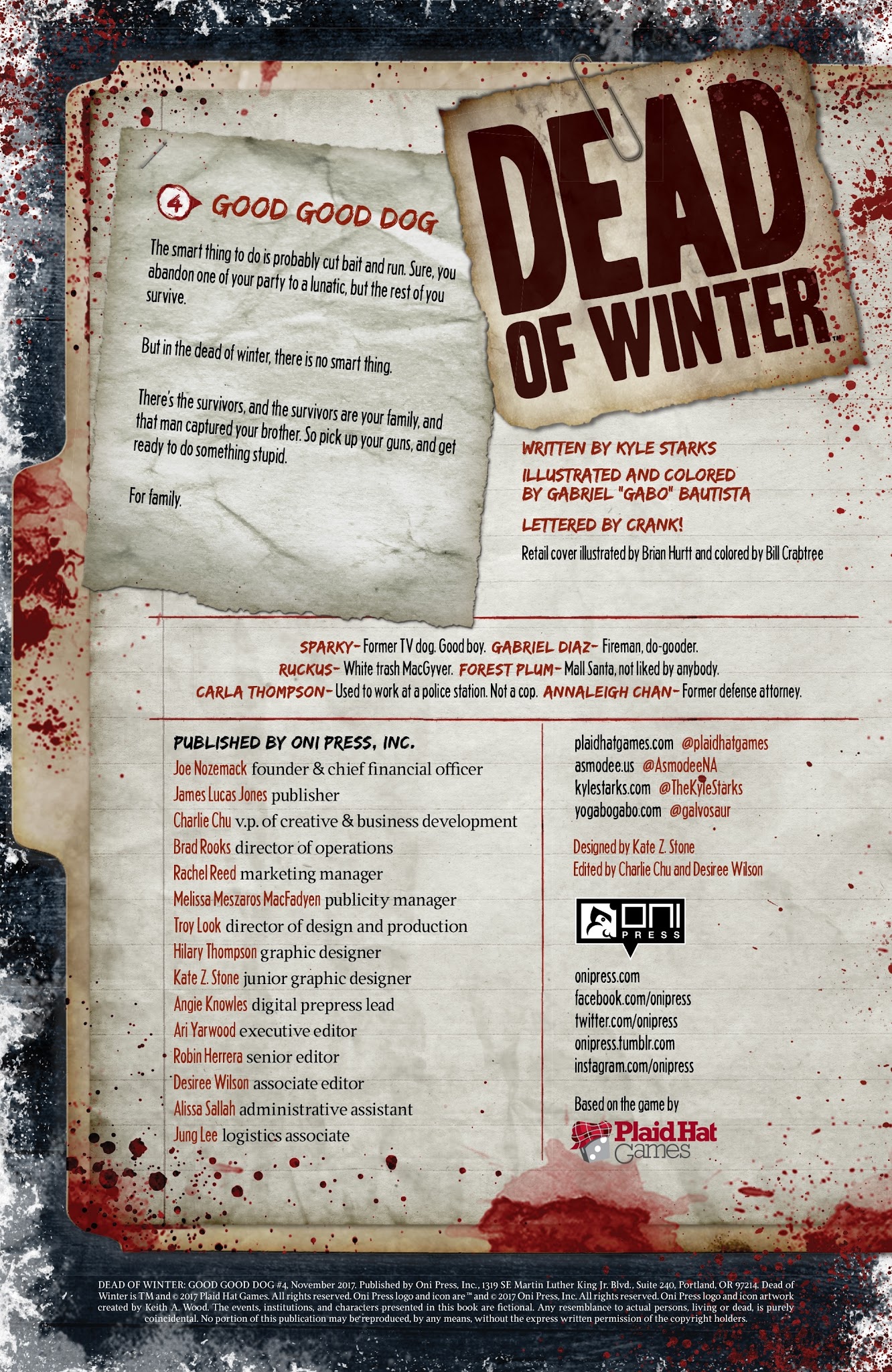 Read online Dead of Winter comic -  Issue #4 - 2