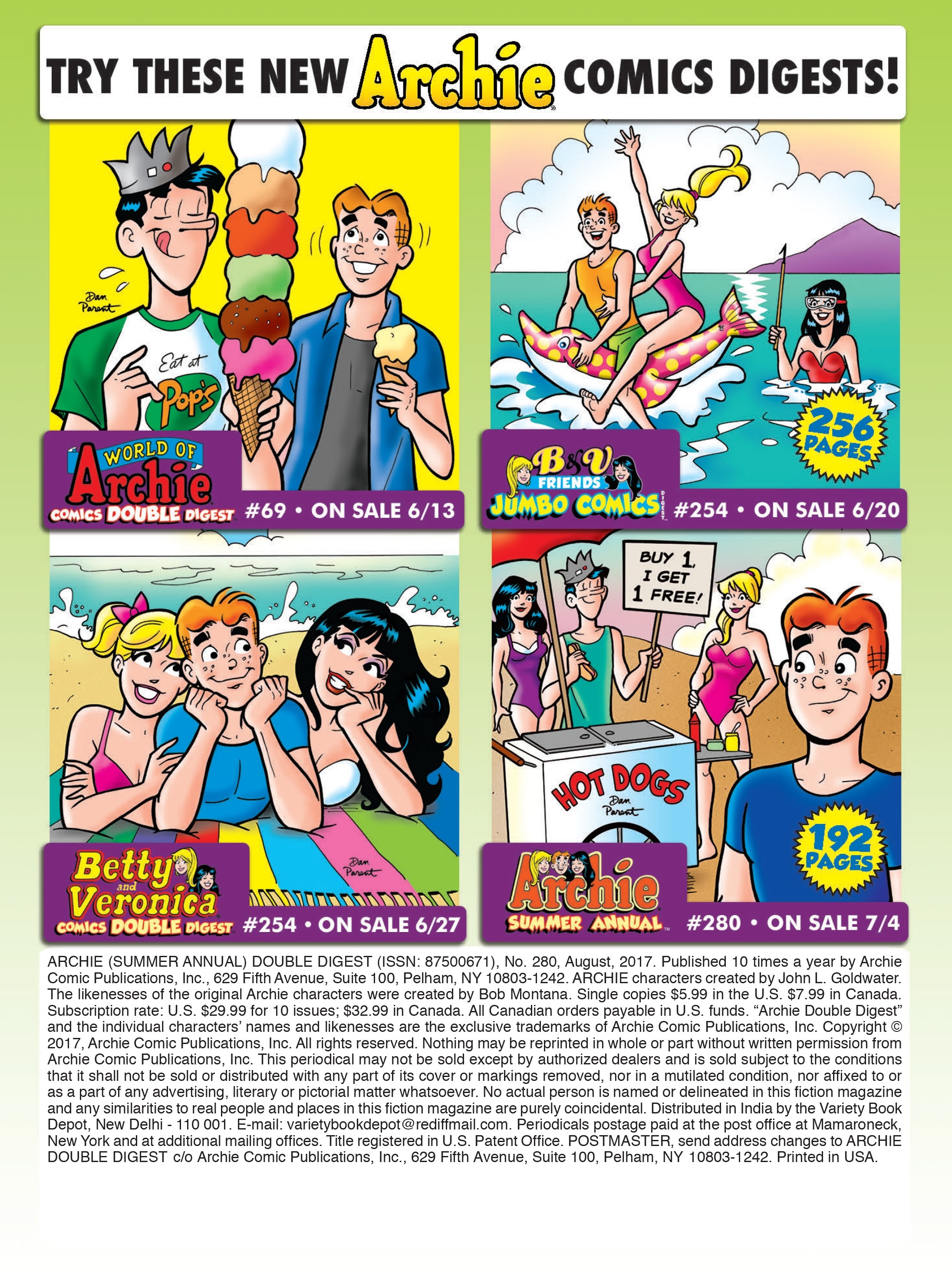 Read online Archie's Double Digest Magazine comic -  Issue #280 - 182