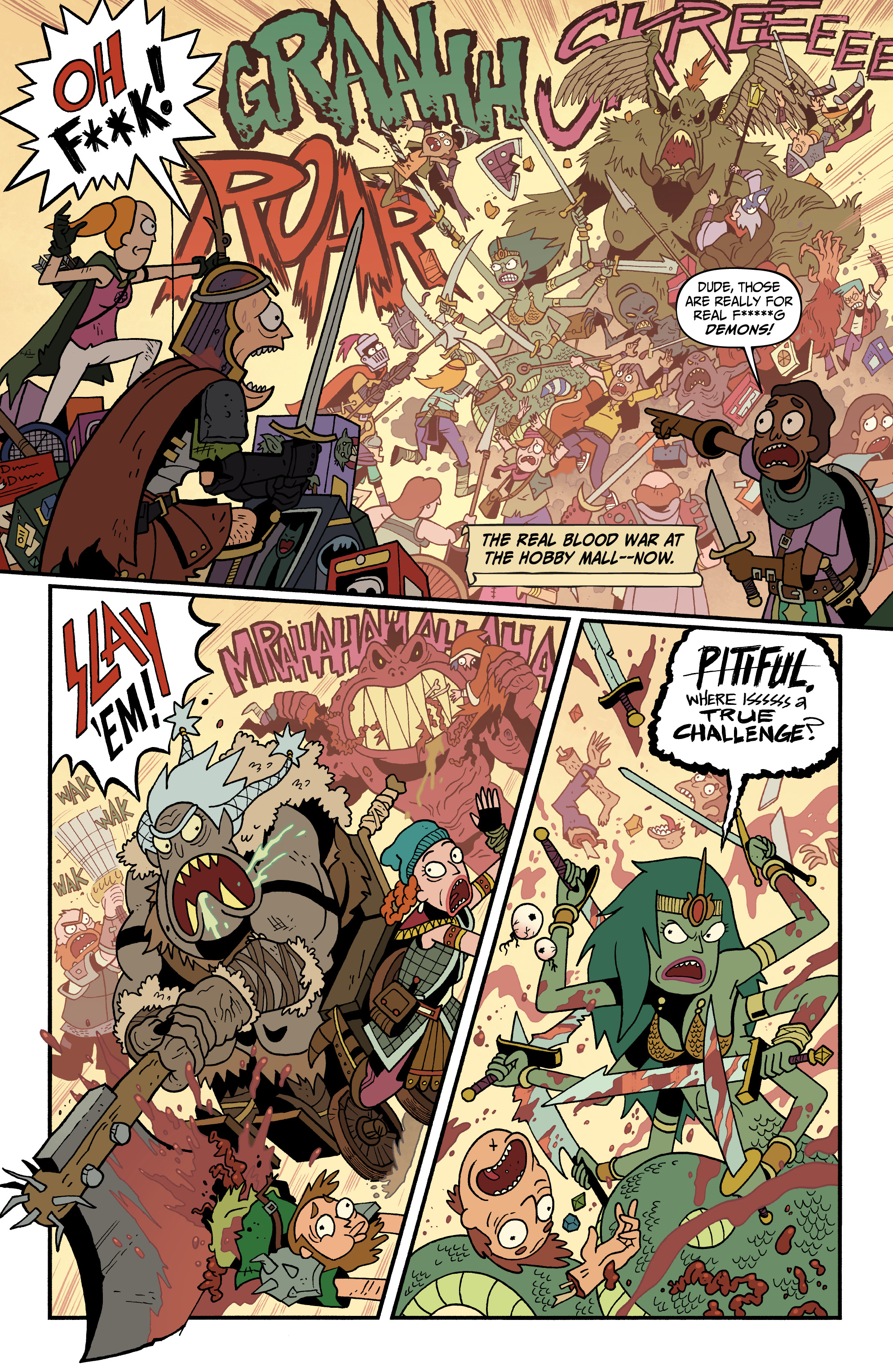 Read online Rick and Morty vs. Dungeons & Dragons II: Painscape comic -  Issue #4 - 4