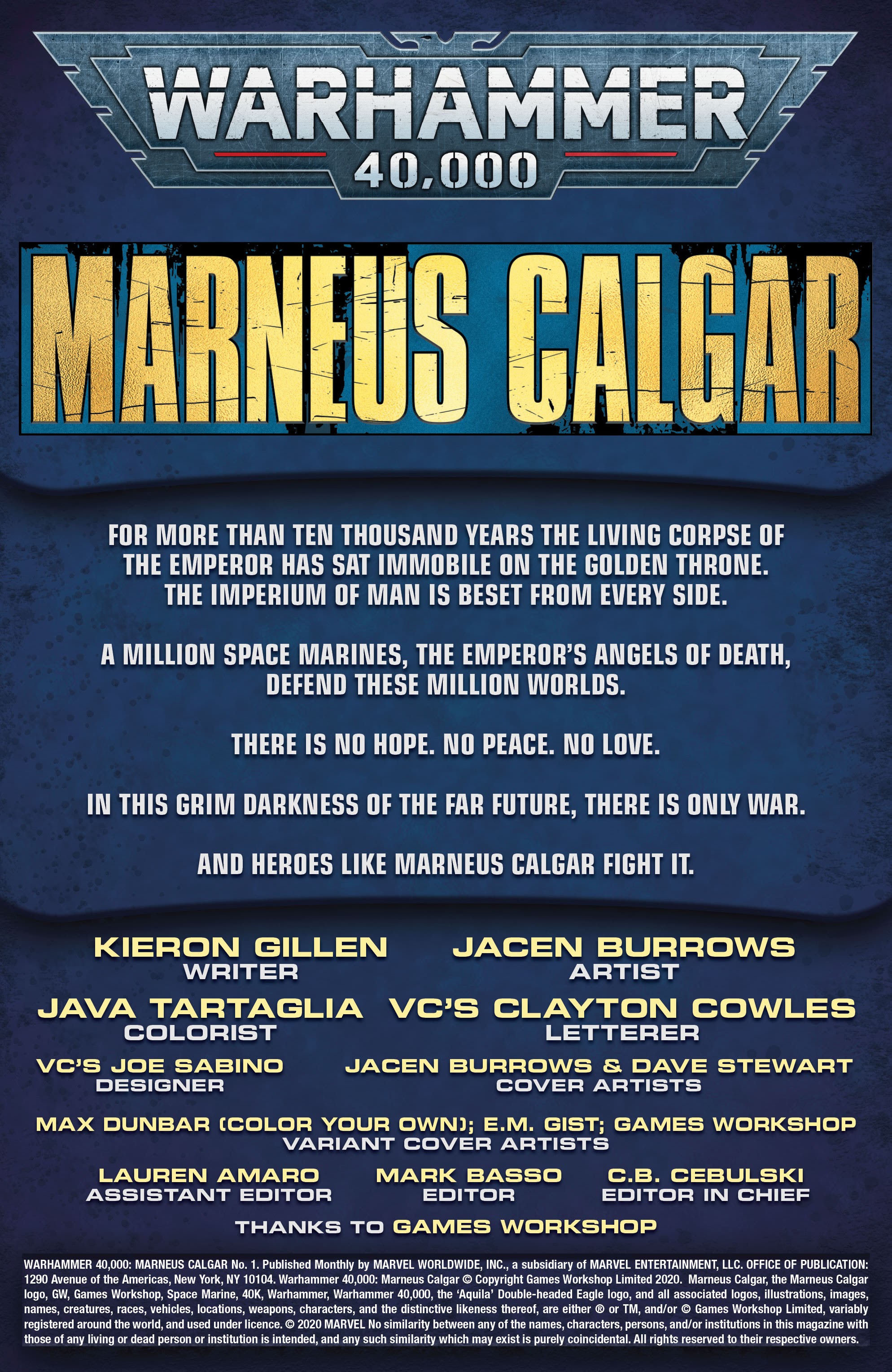 Read online Warhammer 40,000: Marneus Calgar comic -  Issue #1 - 4