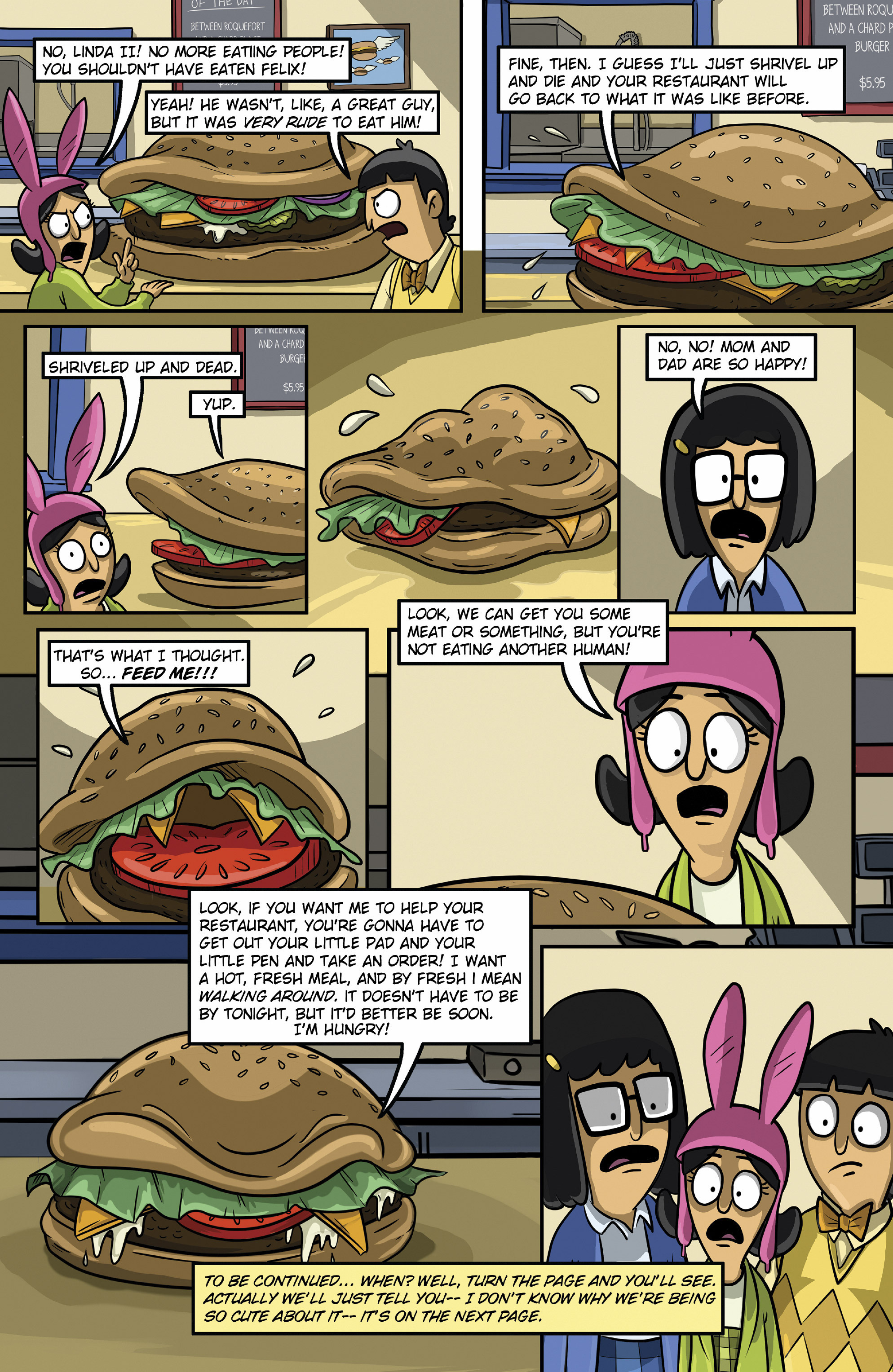 Read online Bob's Burgers (2015) comic -  Issue #16 - 17