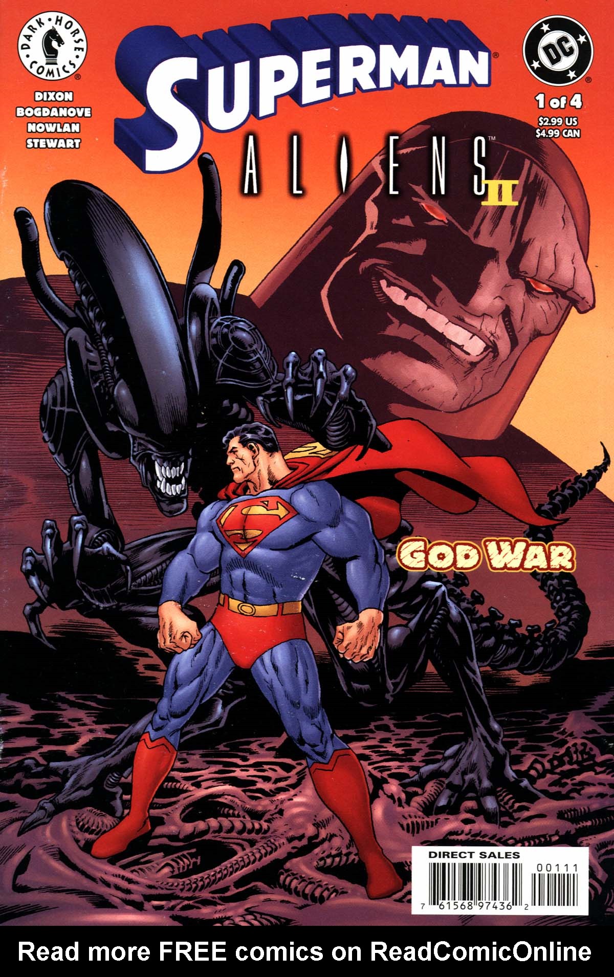 Read online Superman/Aliens 2: God War comic -  Issue #1 - 1