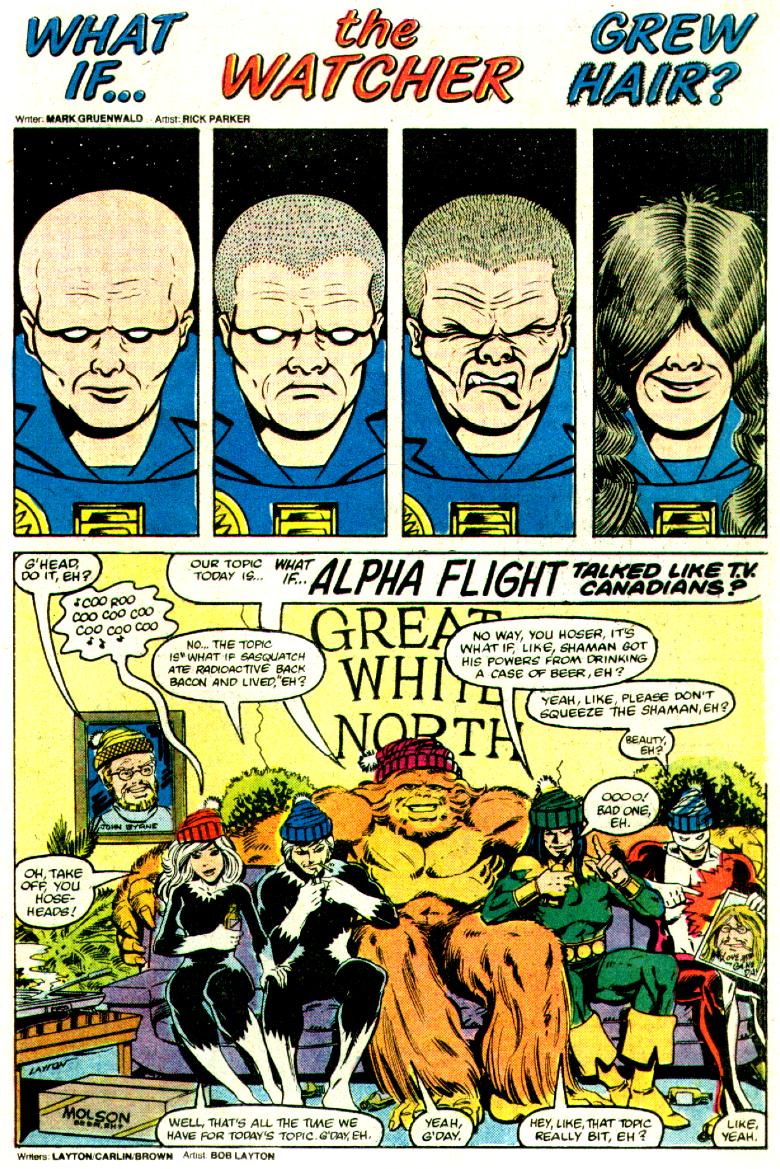 Read online What If? (1977) comic -  Issue #34 - The Watcher were a stand up comedian - 24