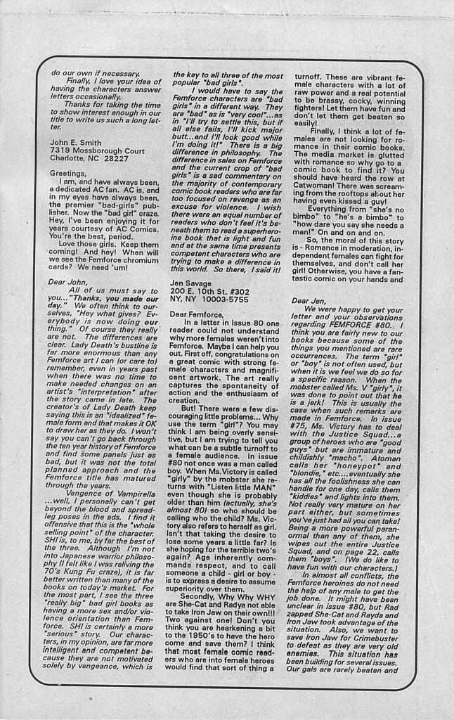 Read online Femforce comic -  Issue #81 - 31