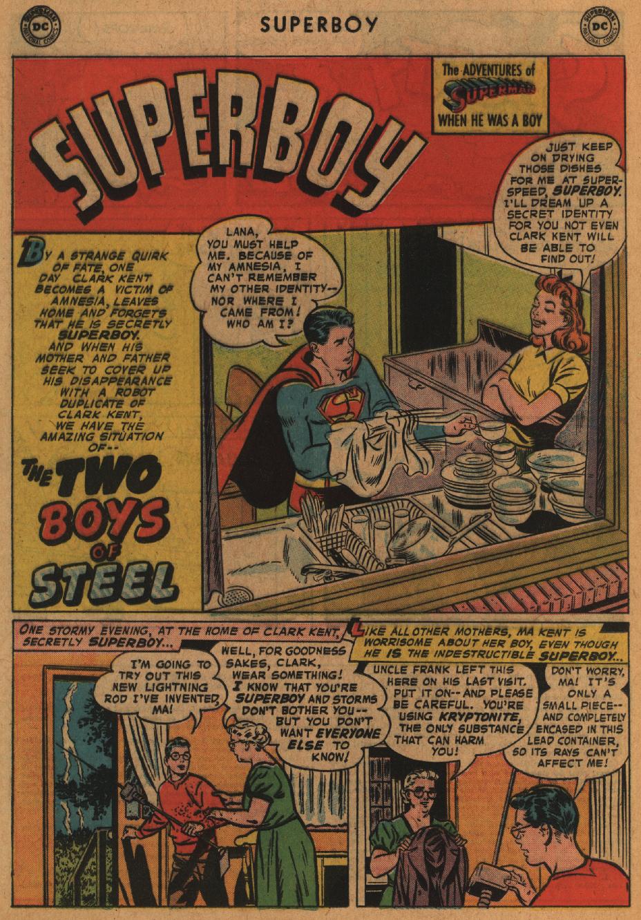 Read online Superboy (1949) comic -  Issue #63 - 22