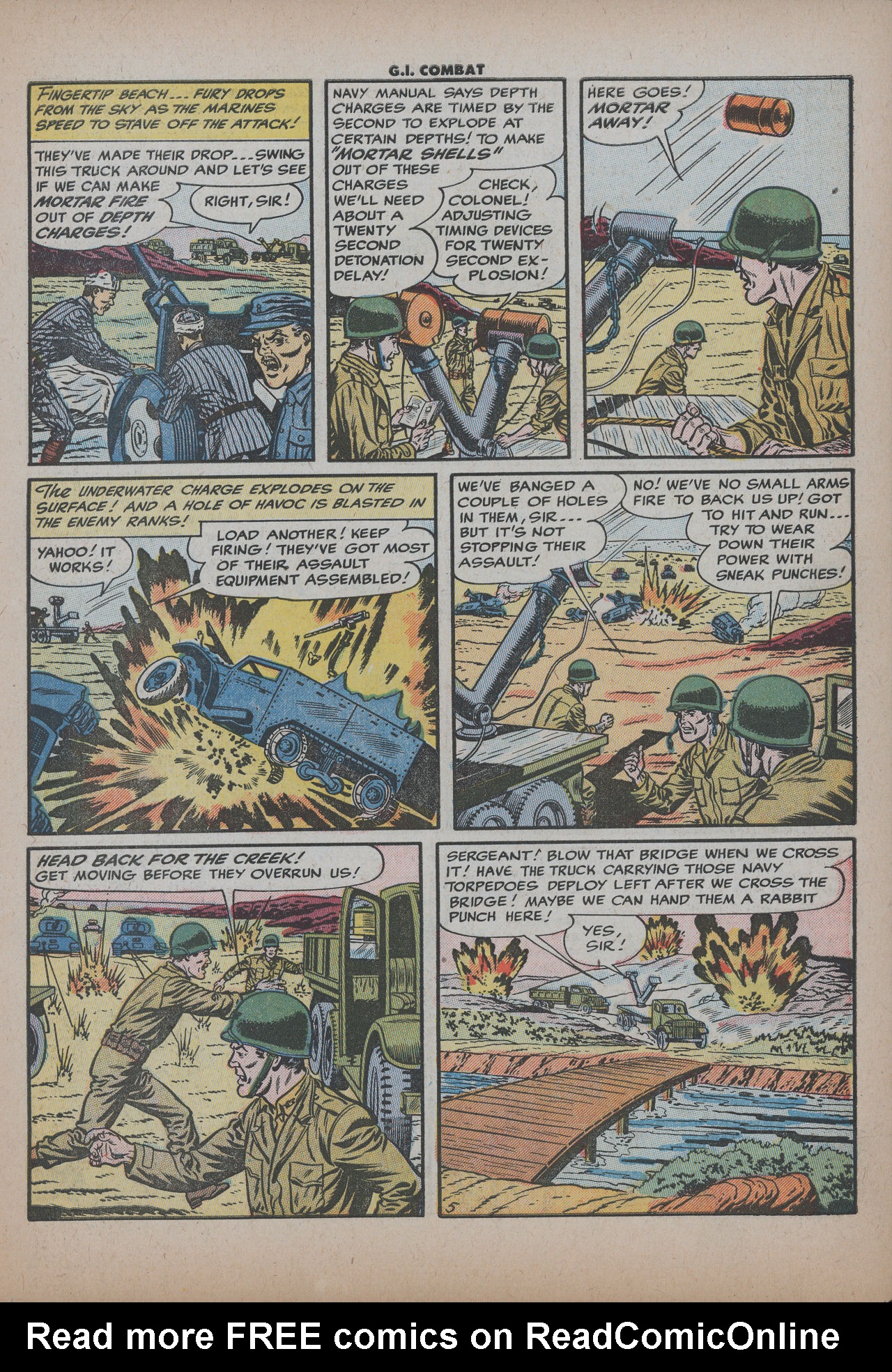 Read online G.I. Combat (1952) comic -  Issue #26 - 7
