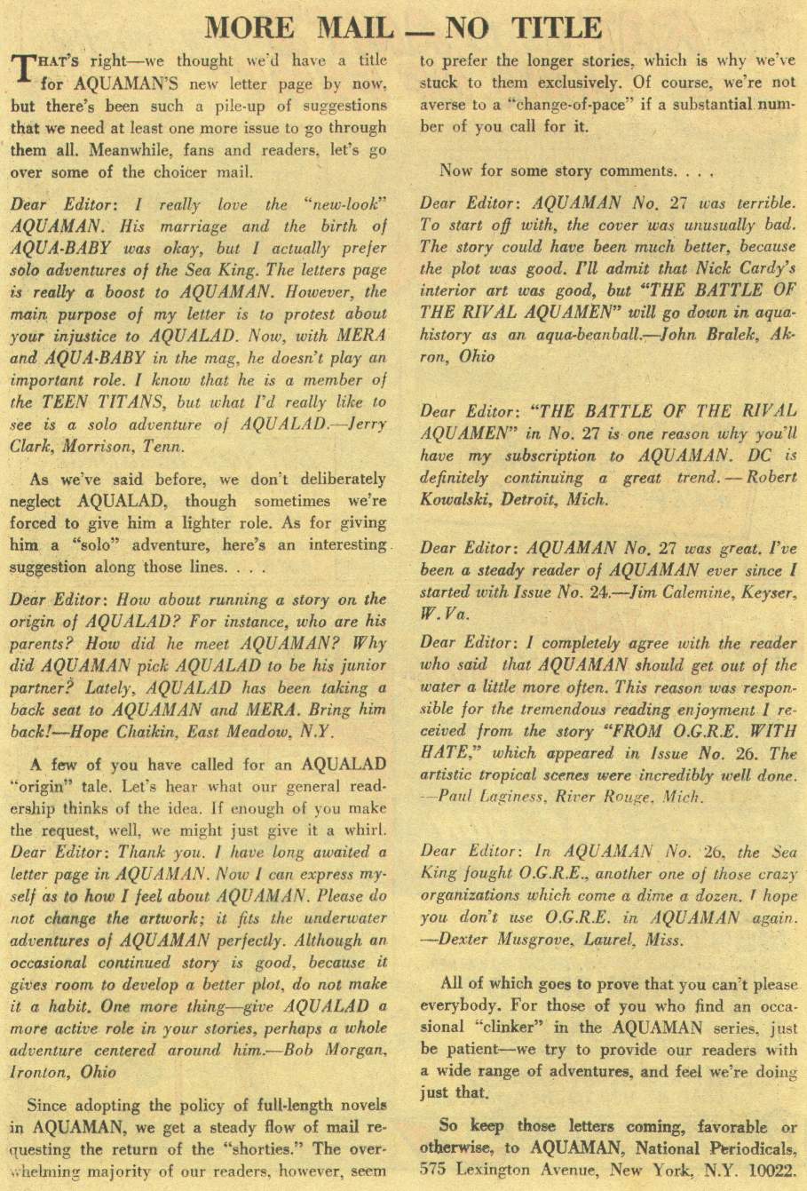 Aquaman (1962) Issue #29 #29 - English 24