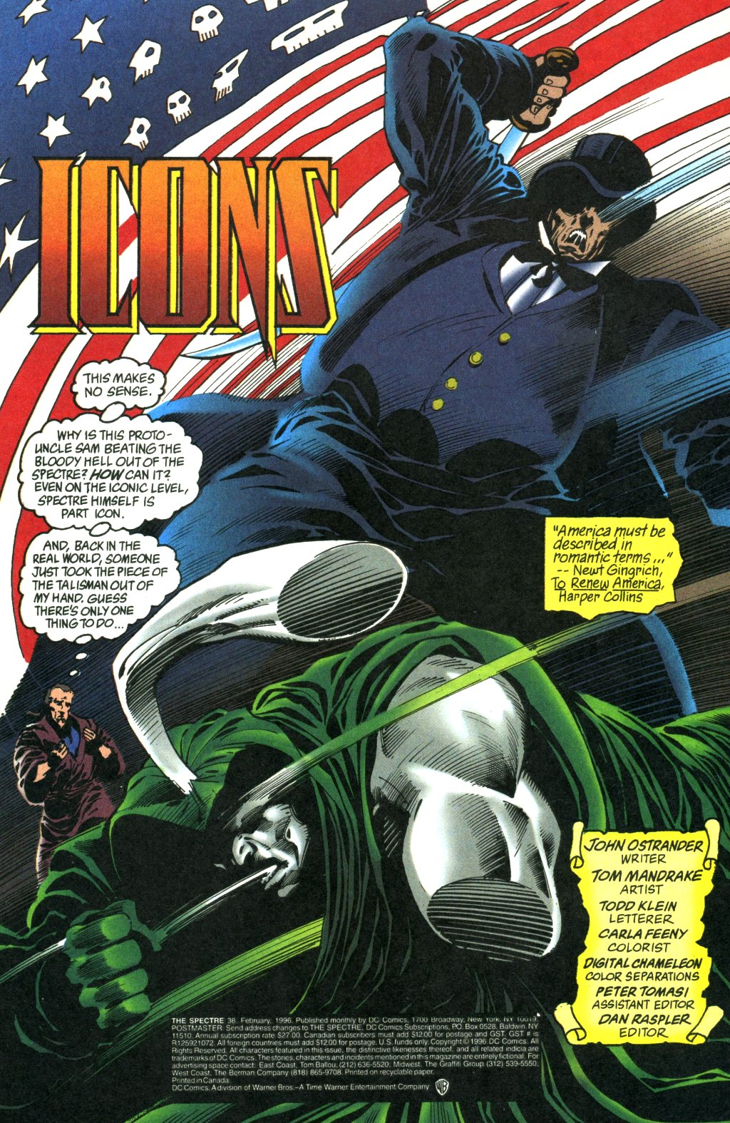 Read online The Spectre (1992) comic -  Issue #38 - 2