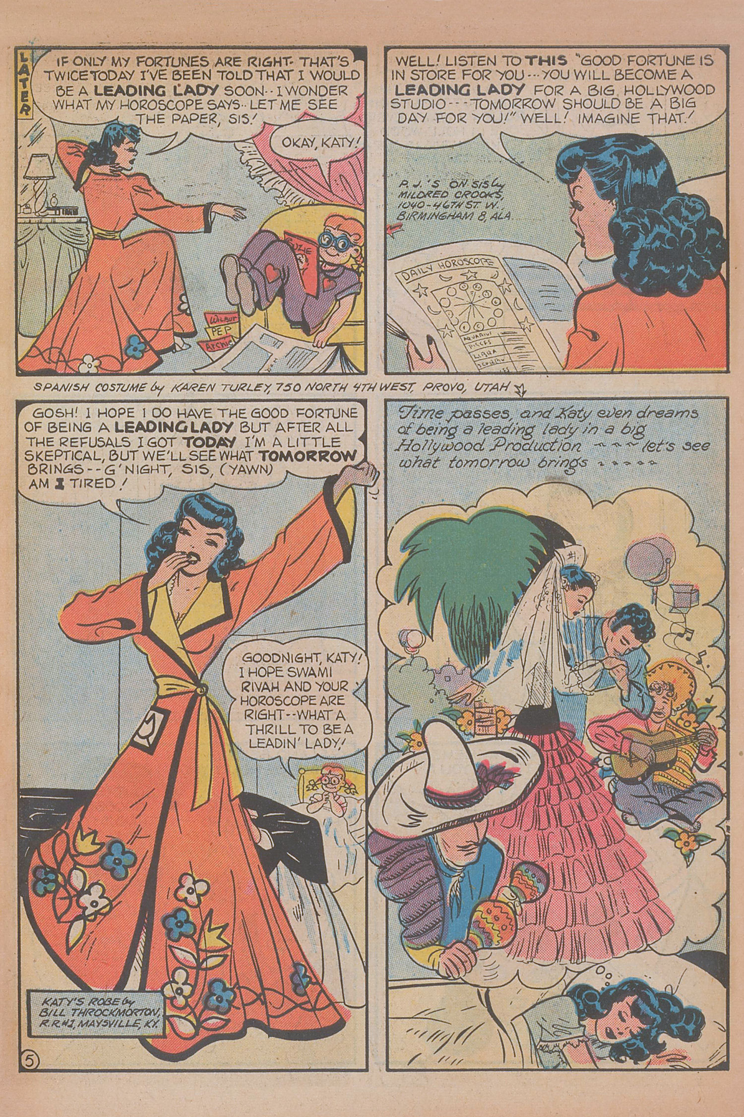 Read online Katy Keene (1949) comic -  Issue #5 - 7