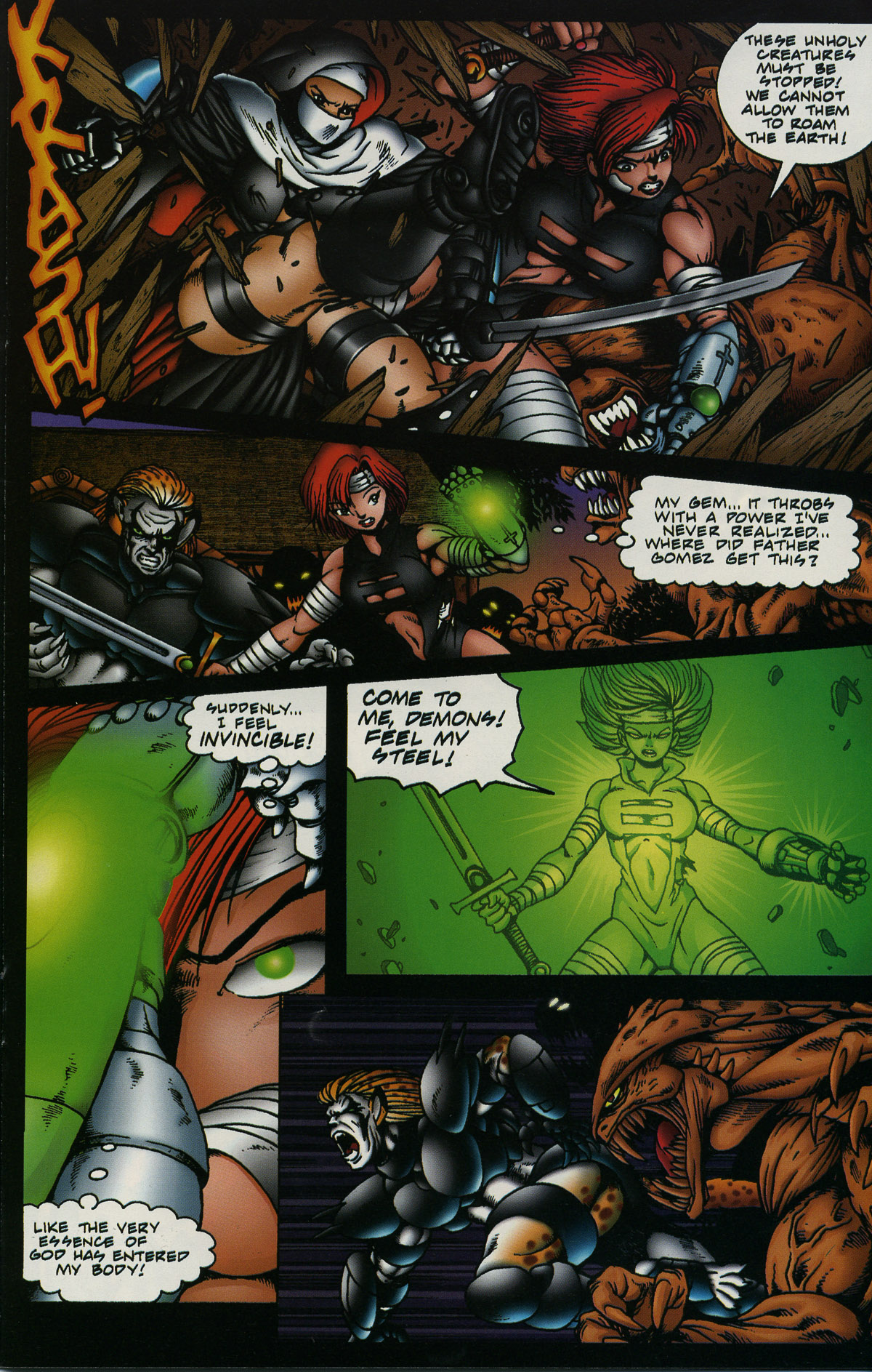 Read online Warrior Nun Areala: Rituals comic -  Issue #5 - 13