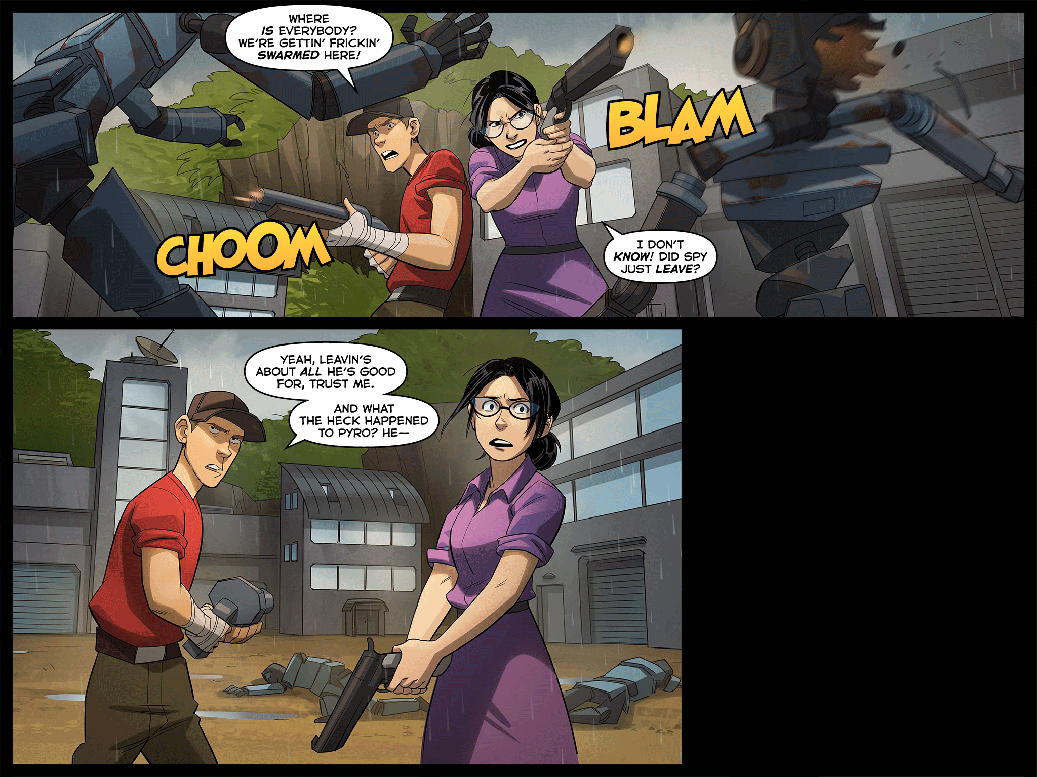 Read online Team Fortress 2 comic -  Issue #6 - 131
