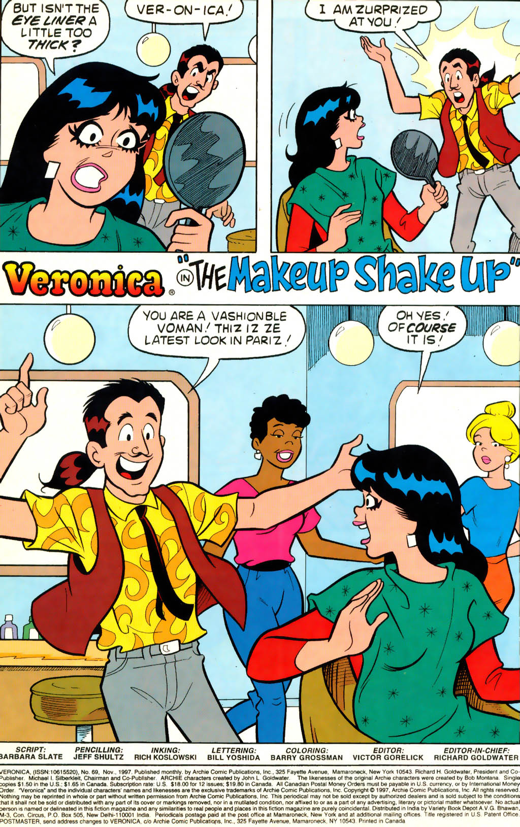 Read online Veronica comic -  Issue #69 - 2