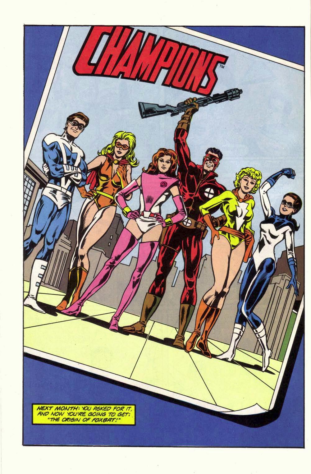 Read online Champions (1987) comic -  Issue #7 - 29