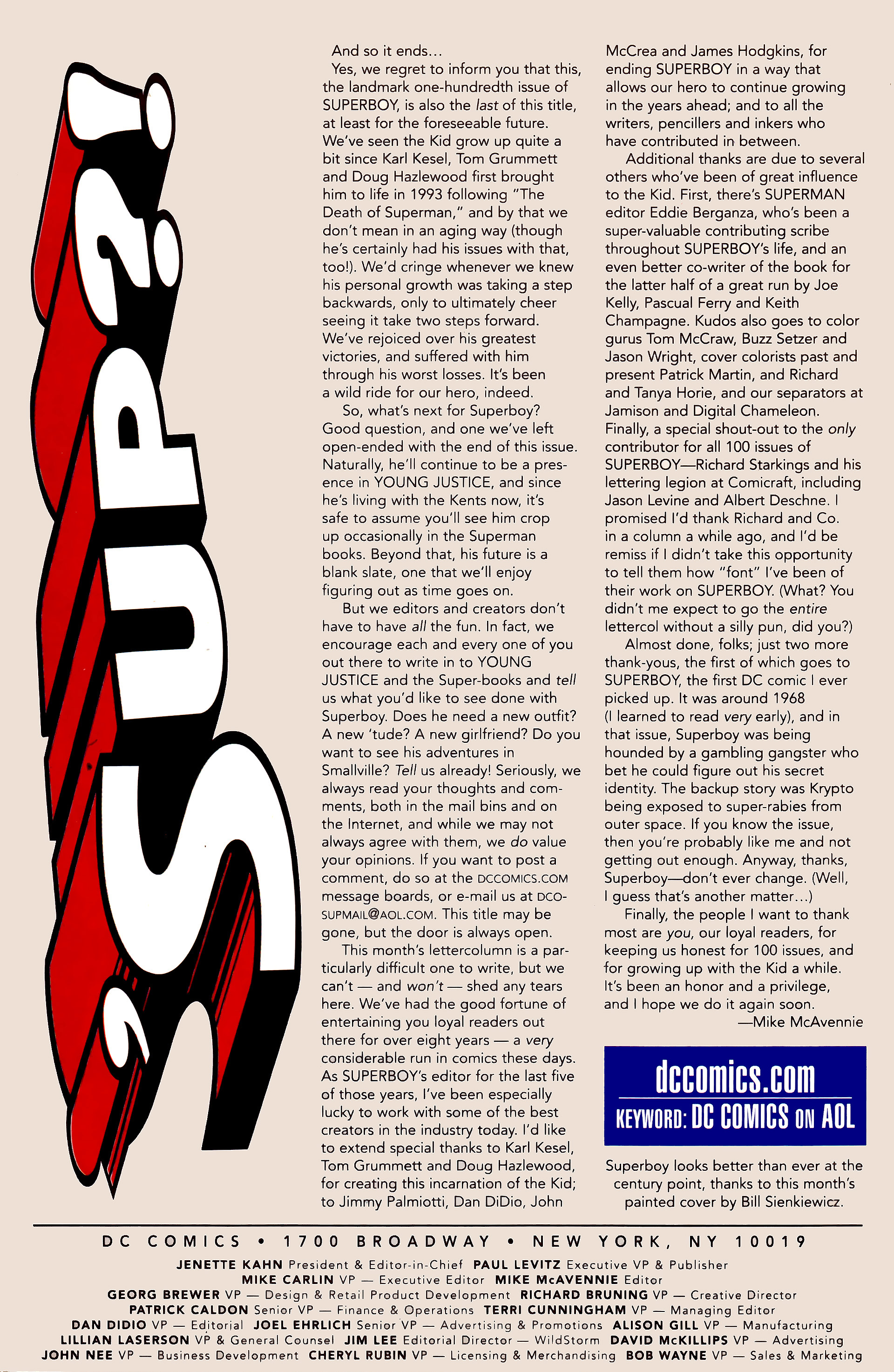 Read online Superboy (1994) comic -  Issue #100 - 39