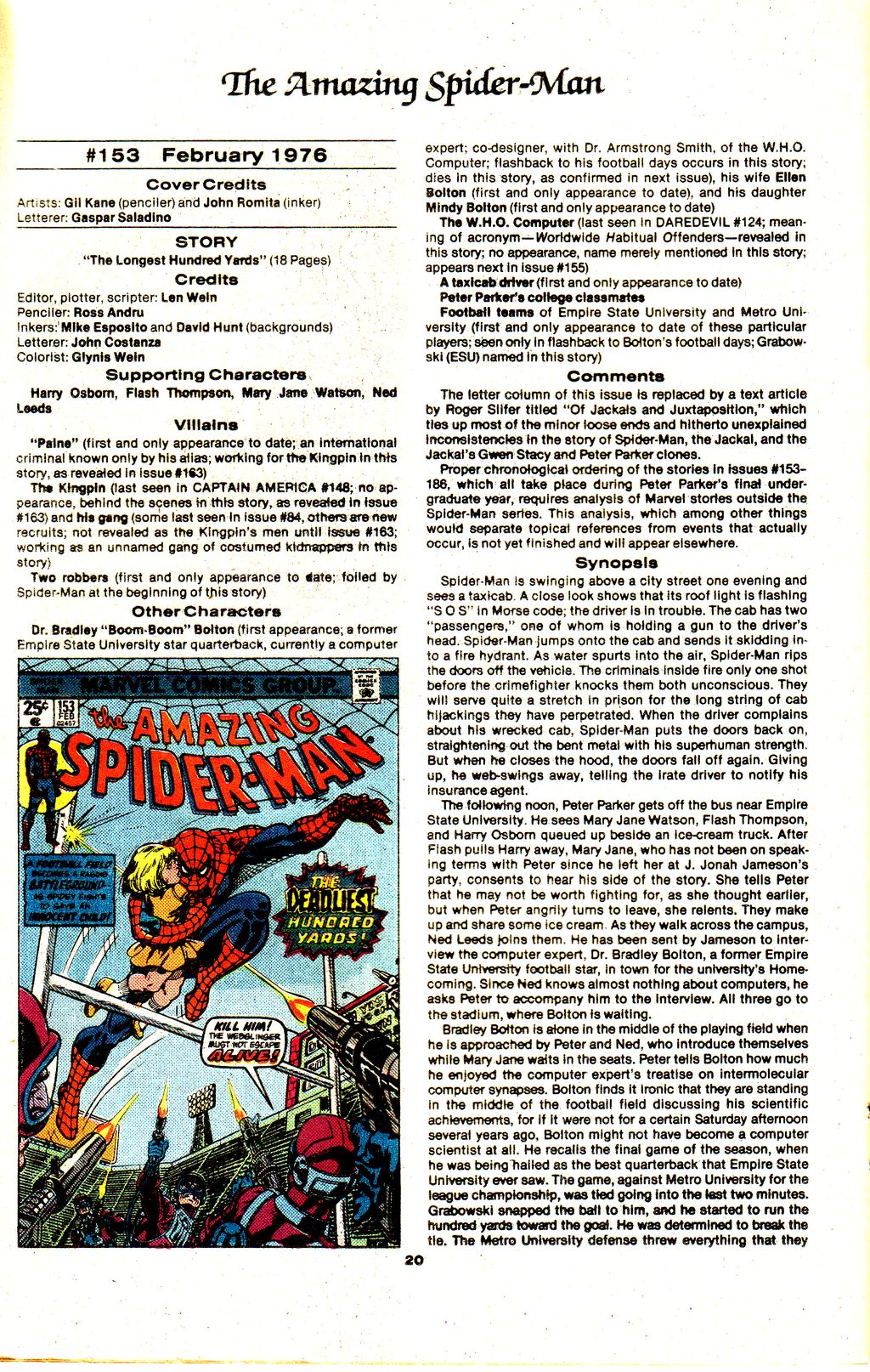 Read online The Official Marvel Index to The Amazing Spider-Man comic -  Issue #6 - 22