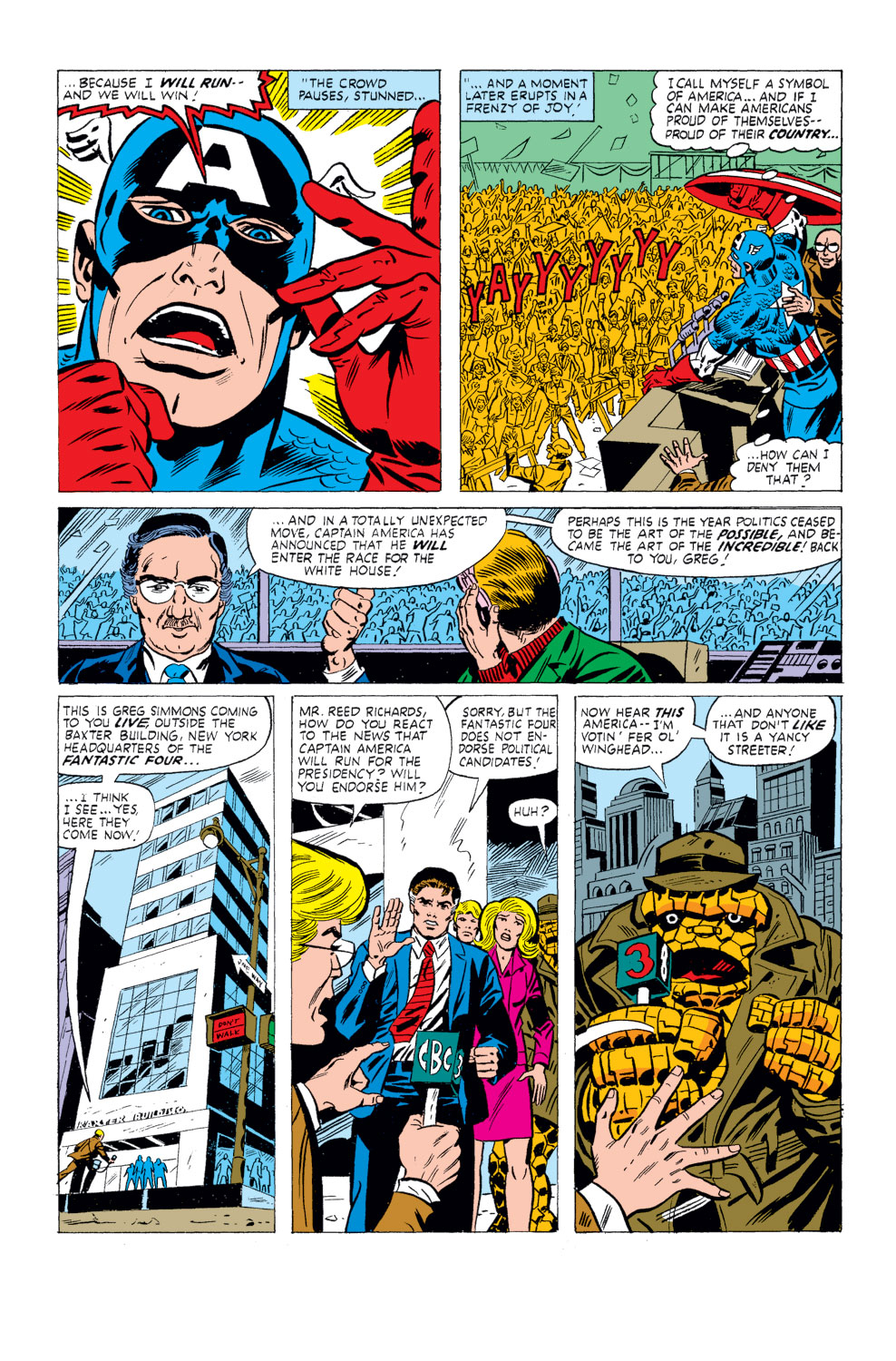What If? (1977) issue 26 - Captain America had been elected president - Page 4