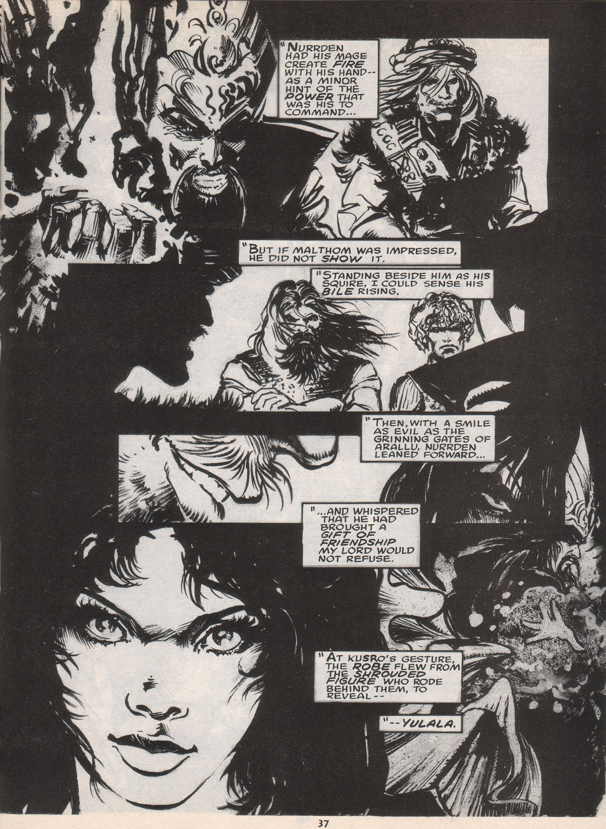 Read online The Savage Sword Of Conan comic -  Issue #222 - 38