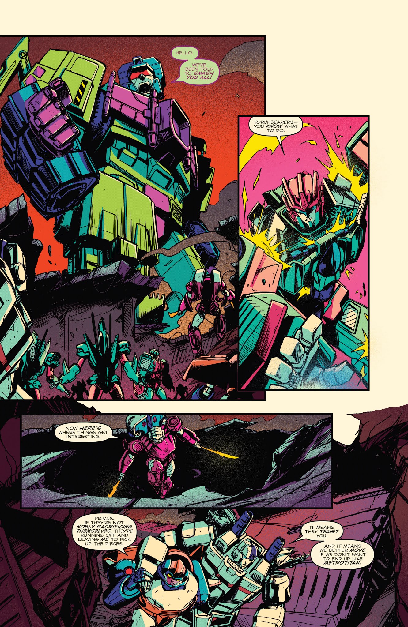 Read online Optimus Prime comic -  Issue #19 - 16