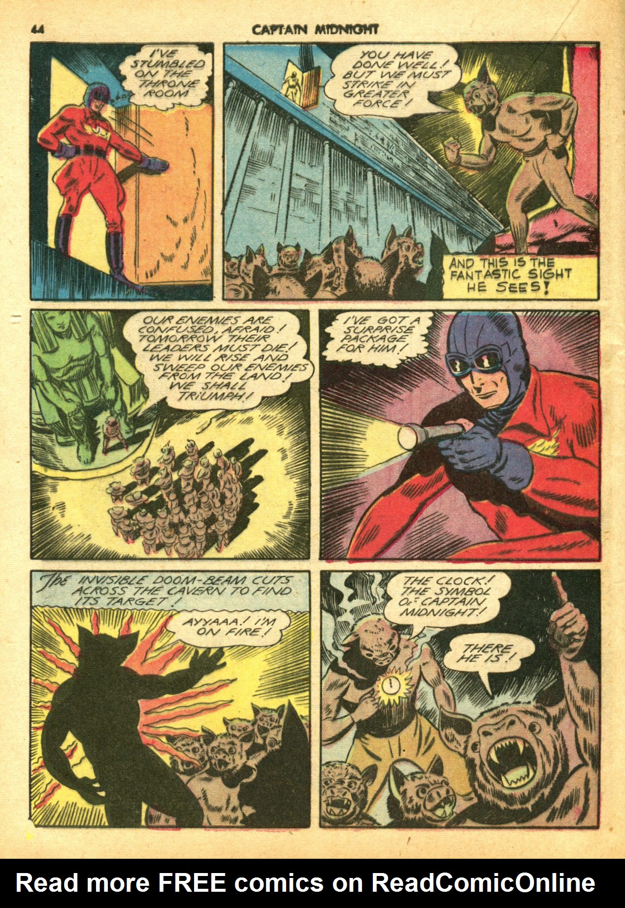 Read online Captain Midnight (1942) comic -  Issue #5 - 44