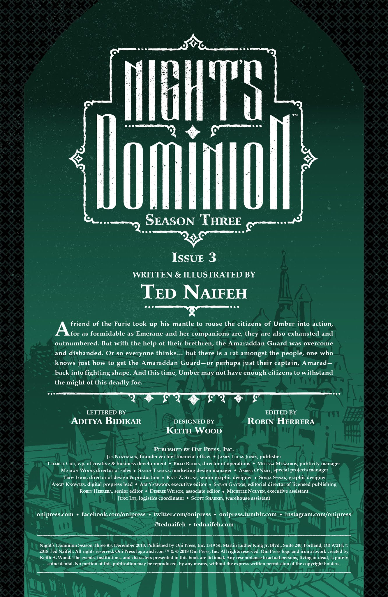 Read online Night's Dominion: Season Three comic -  Issue #3 - 2