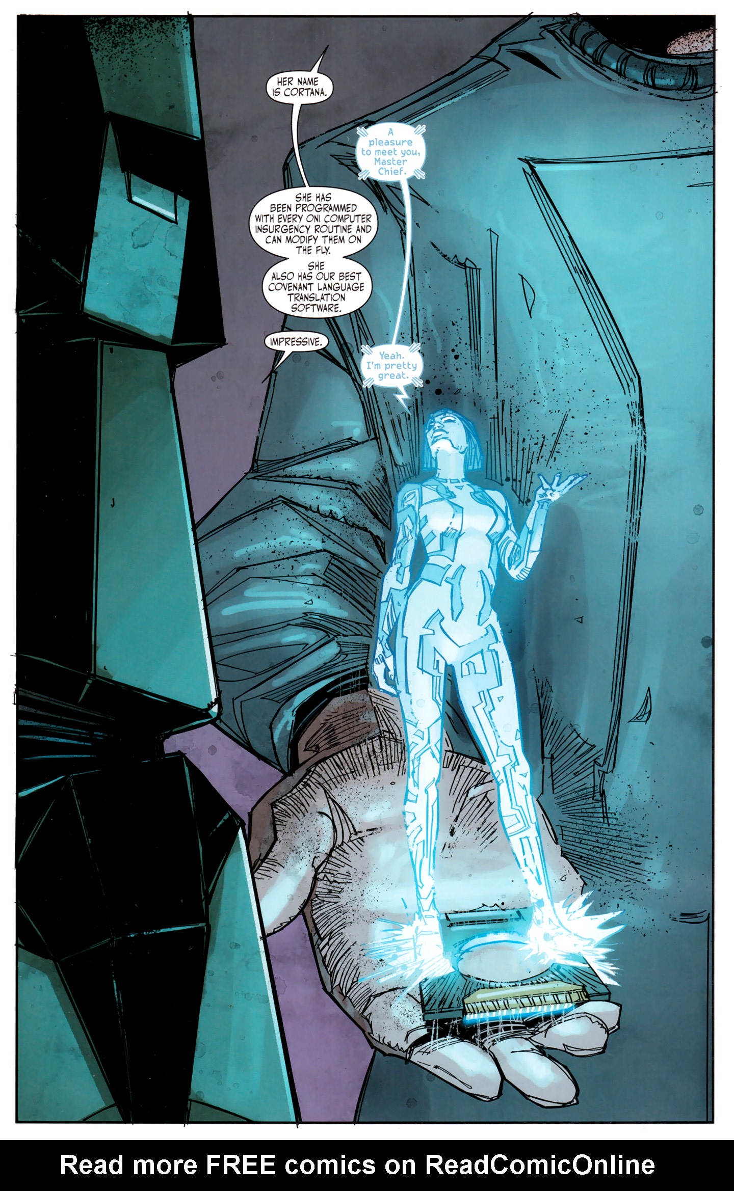 Read online Halo: Fall Of Reach - Invasion comic -  Issue #1 - 17