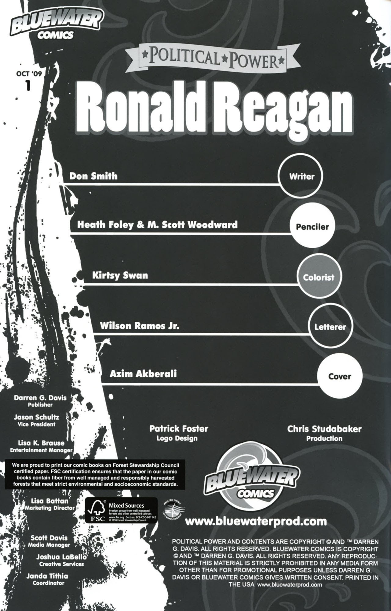 Read online Political Power: Ronald Reagan comic -  Issue # Full - 2