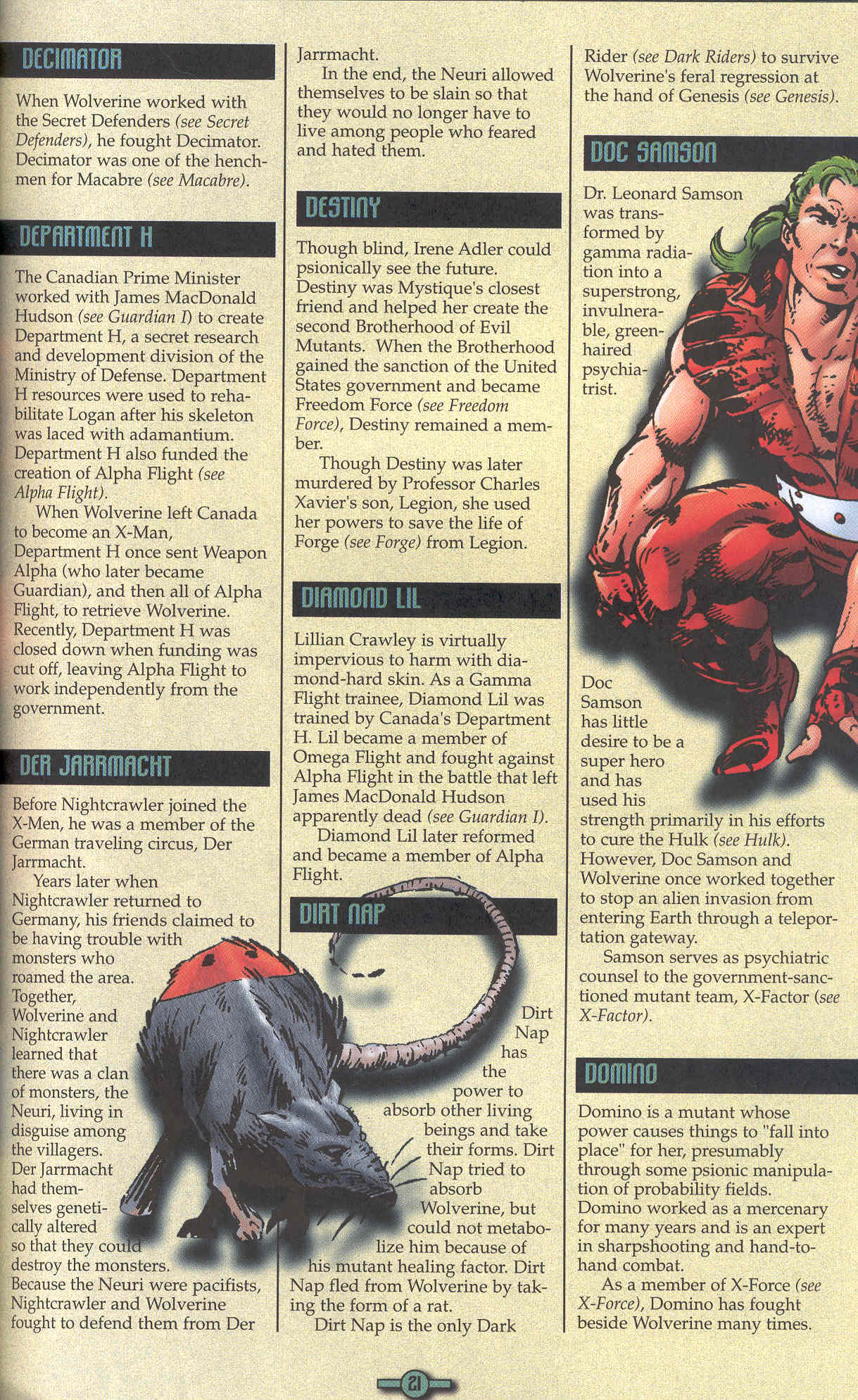 Read online Wolverine Encyclopedia comic -  Issue #1 - 25