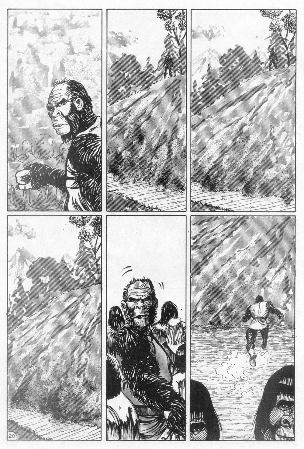 Read online Planet of the Apes (1990) comic -  Issue #12 - 22