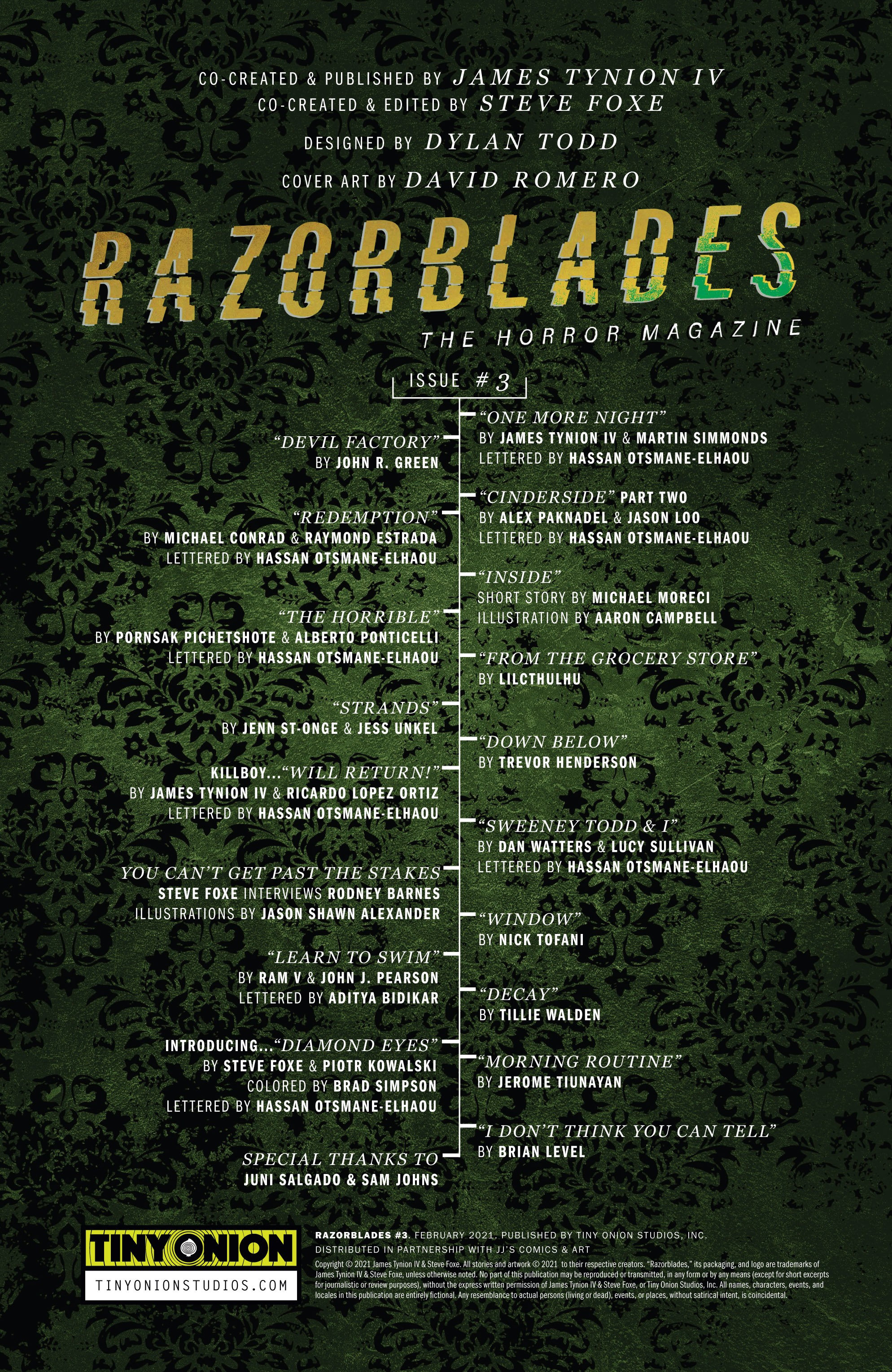 Read online Razorblades: The Horror Magazine comic -  Issue #3 - 2