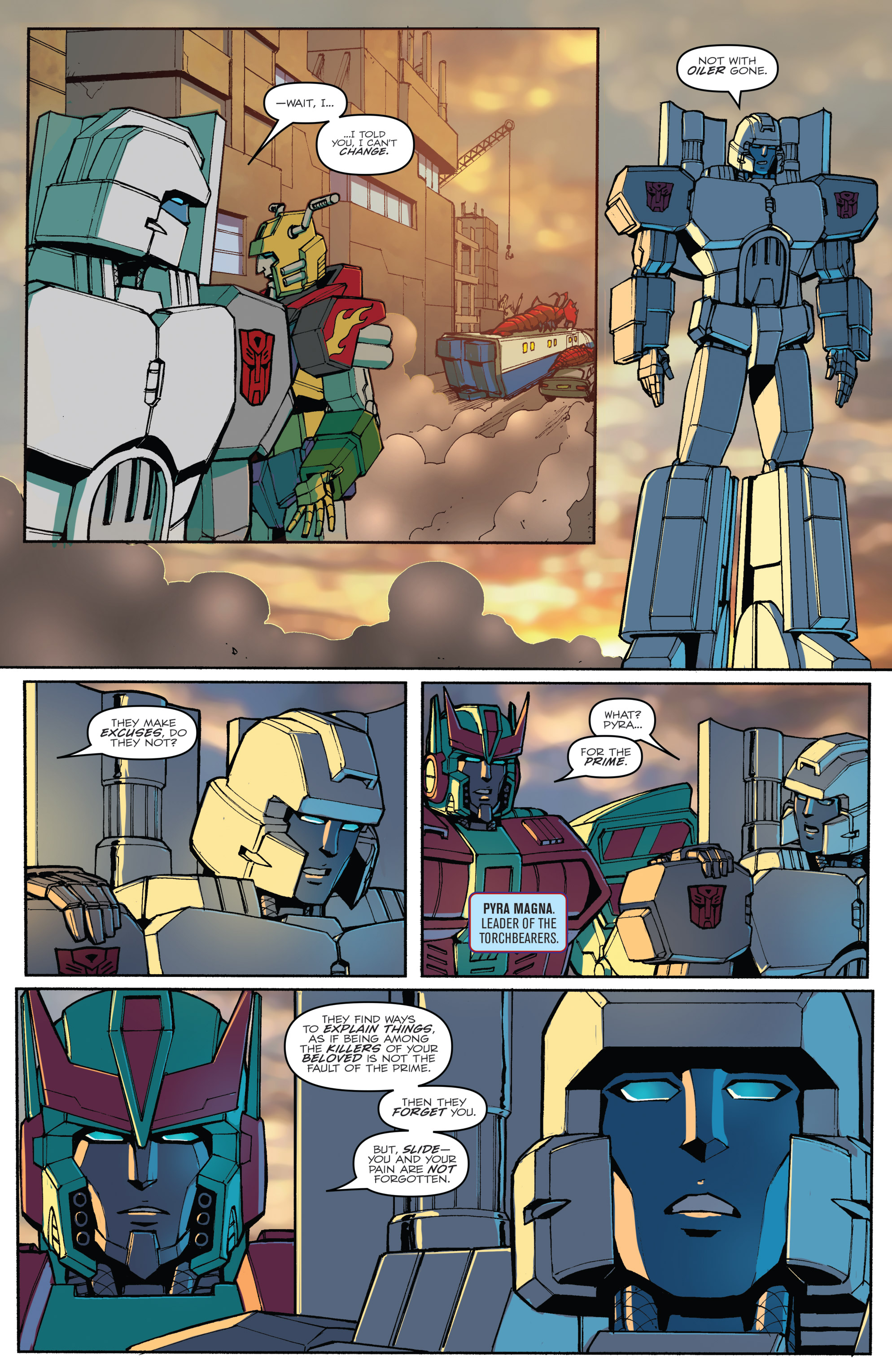 Read online Optimus Prime comic -  Issue #8 - 9