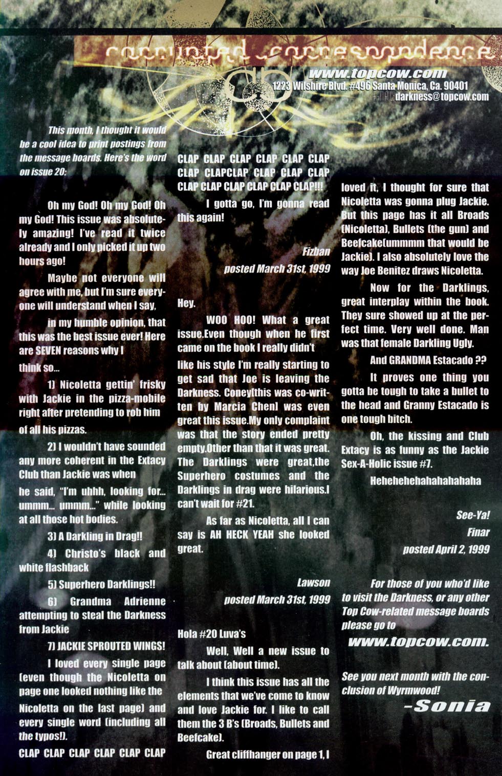 Read online The Darkness (1996) comic -  Issue #21 - 25